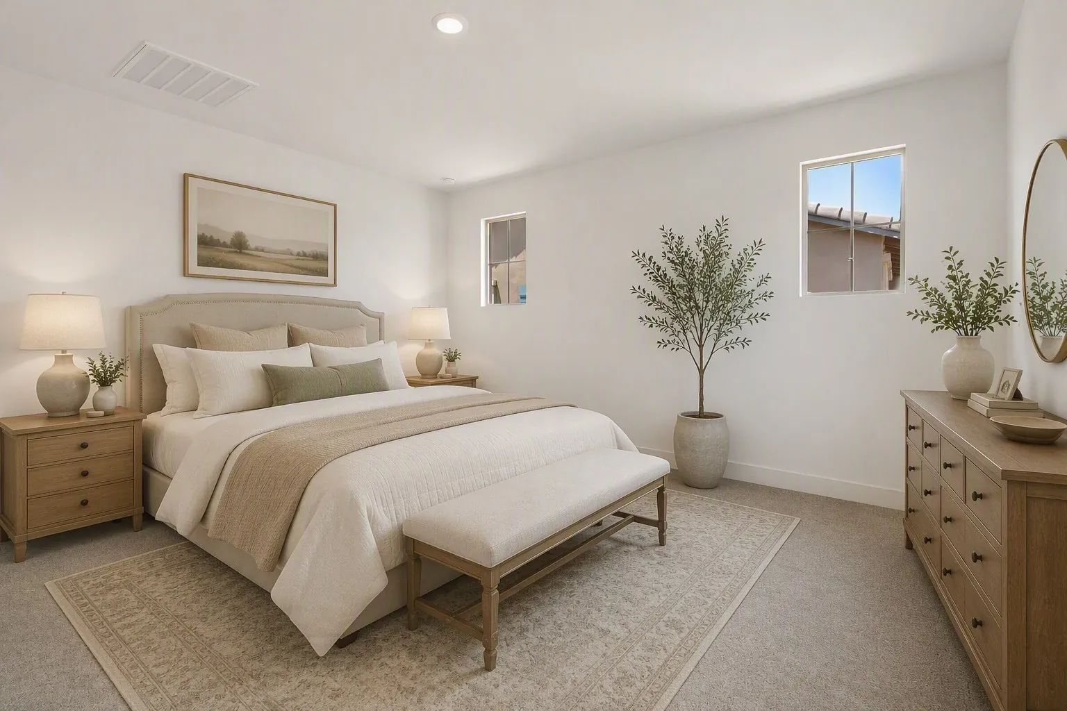 Primary Bedroom Virtually Staged