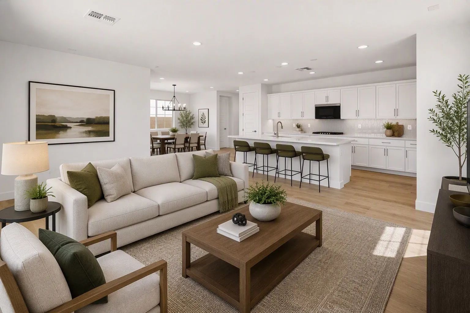 Great Room Virtually Staged