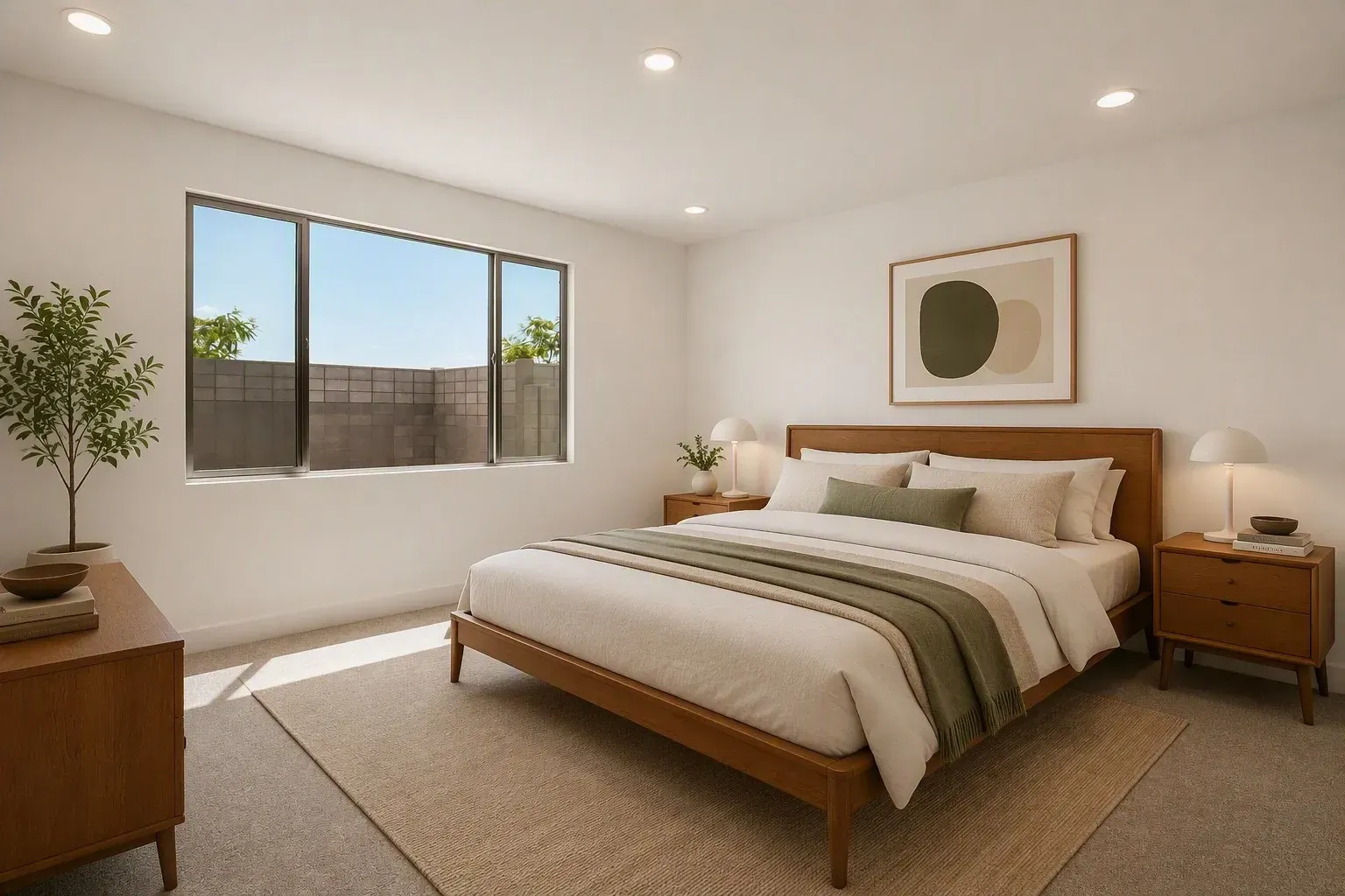 Primary Bedroom Virtually Staged