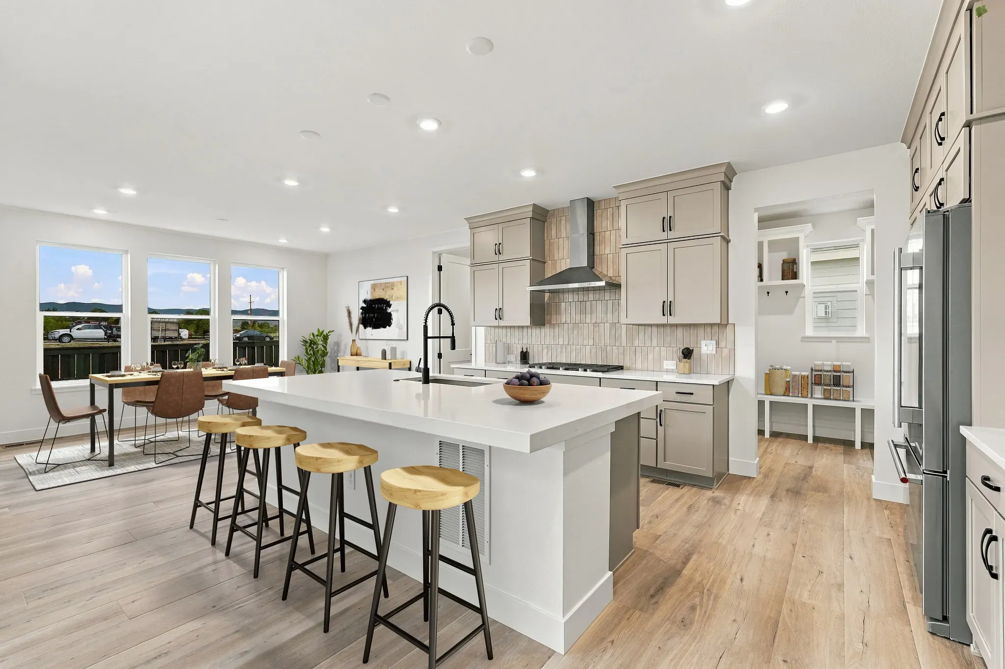 Homesite 270 Kitchen + Dining - Virtually Staged