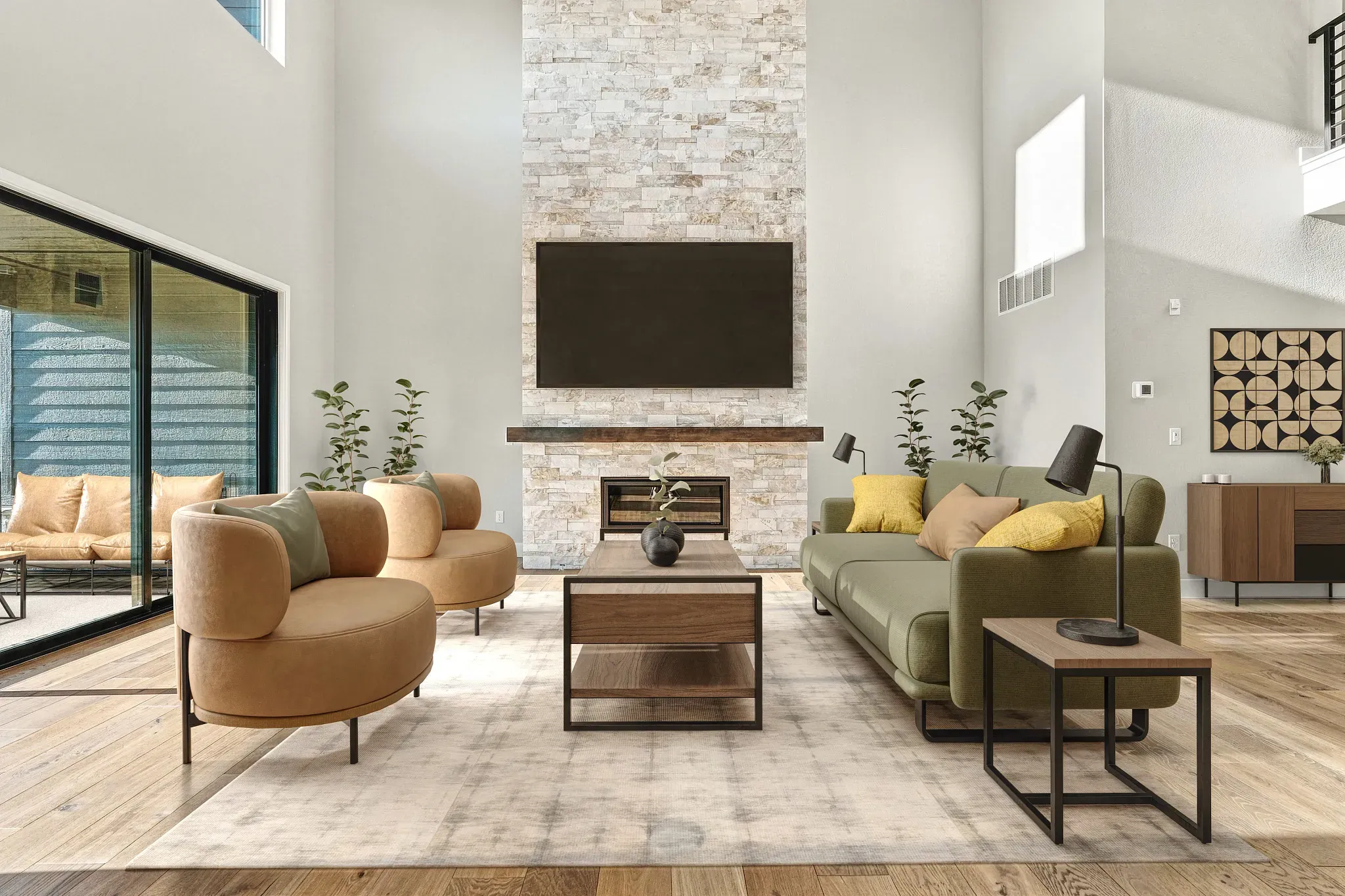 Homesite 3101 Great Room - Virtually Staged