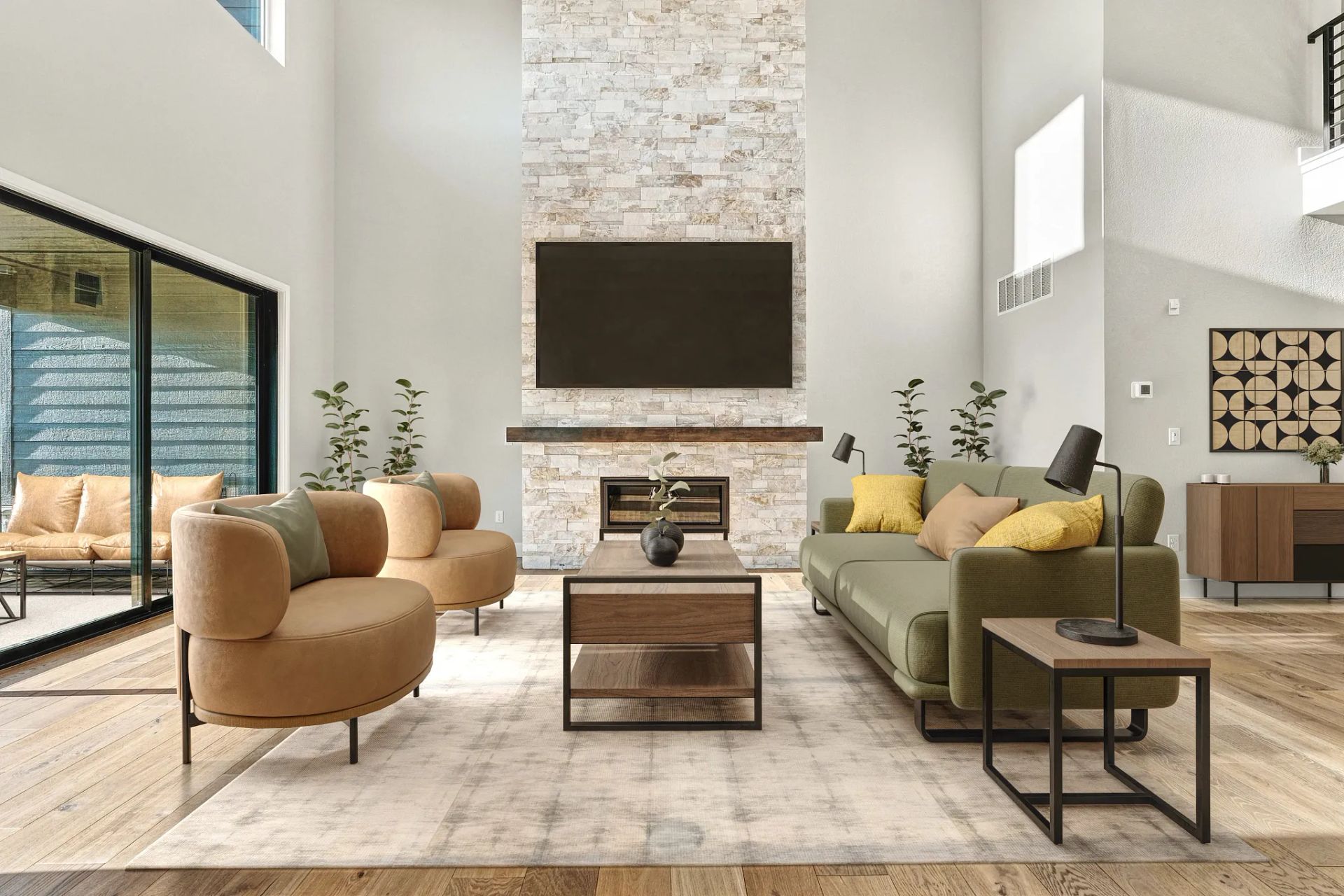 Homesite 3101 Great Room - Virtually Staged