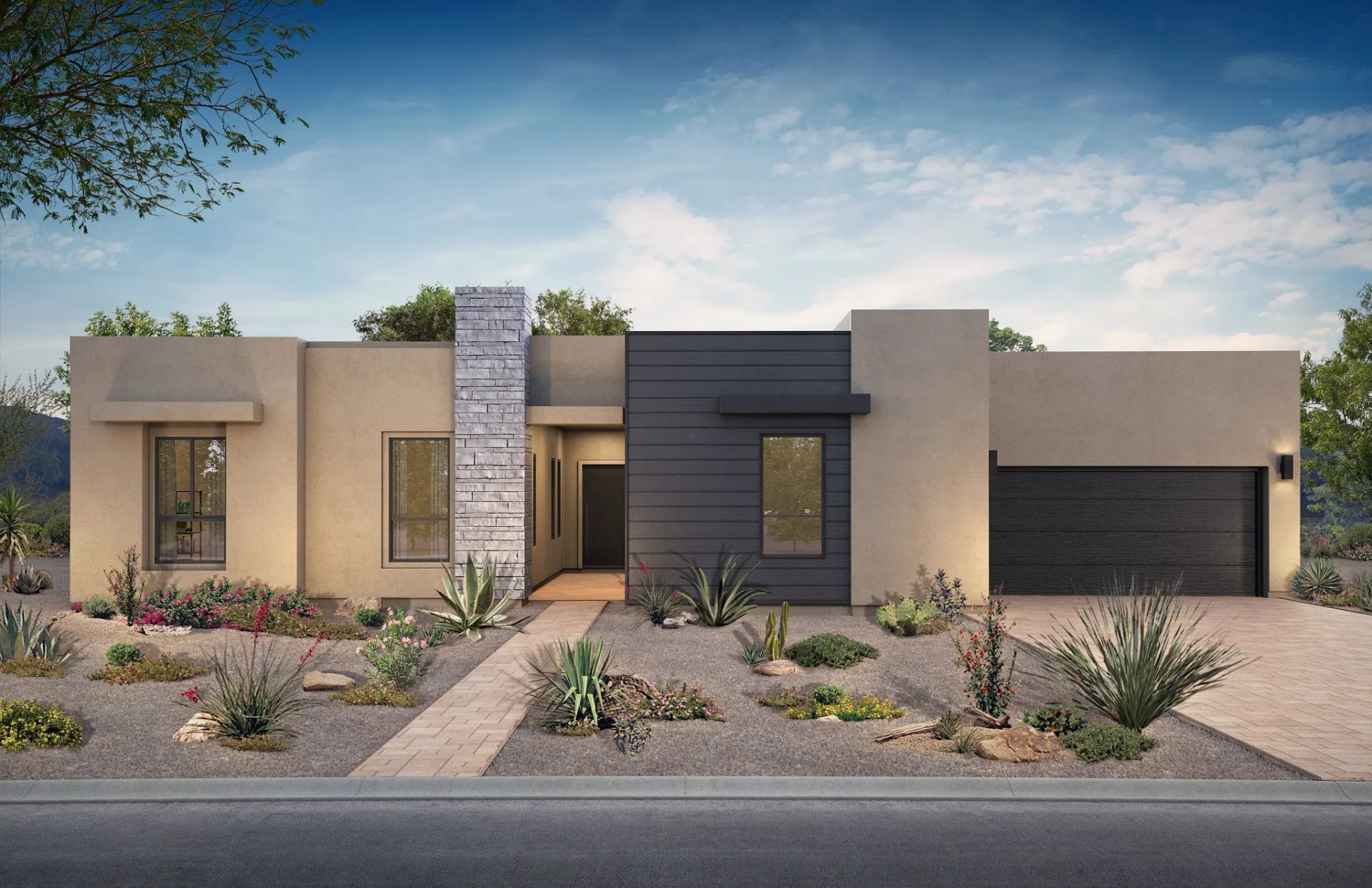 Plan 7024 Exterior B: Desert Contemporary