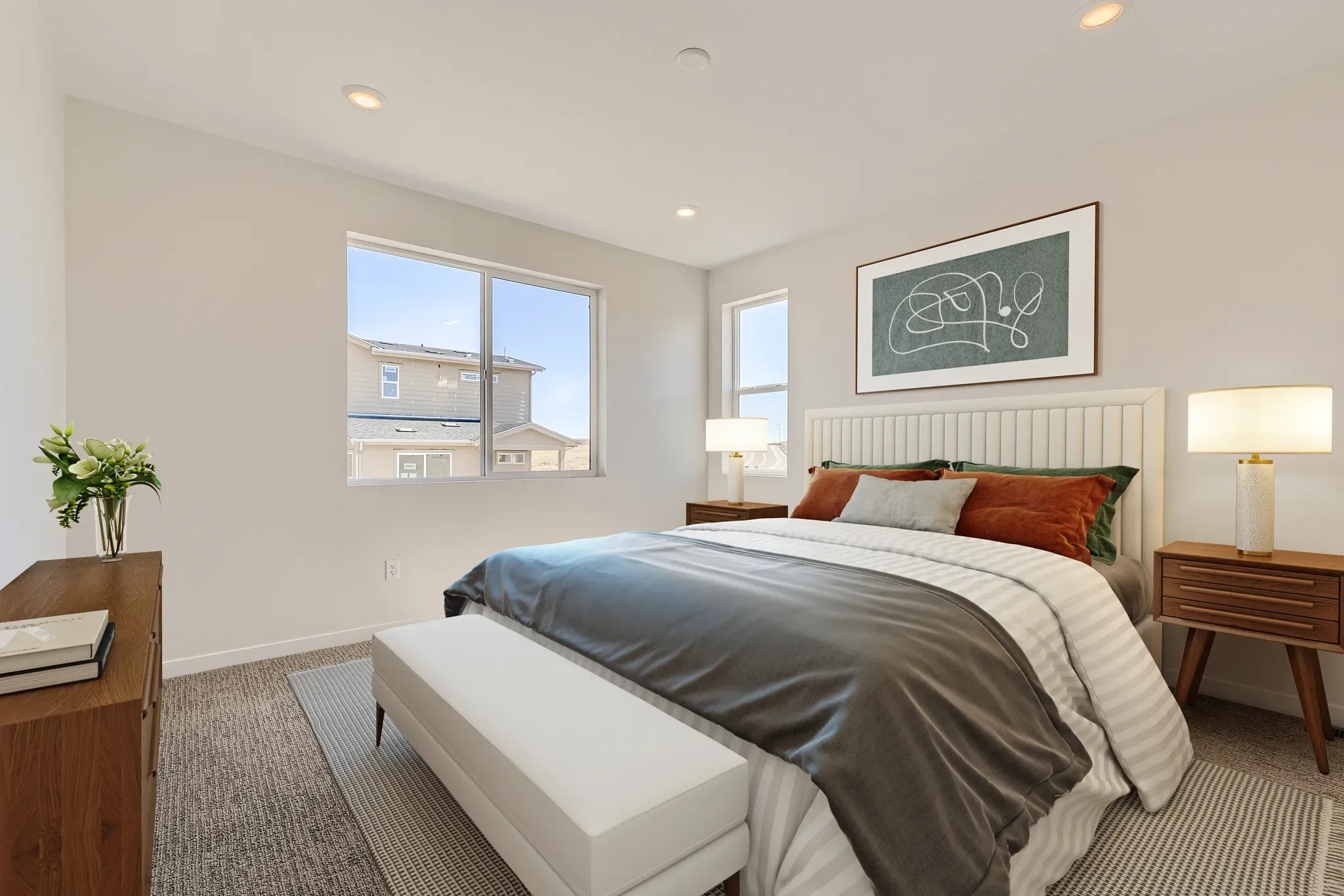 Sweet Magnolia Primary Bedroom - Virtually Staged