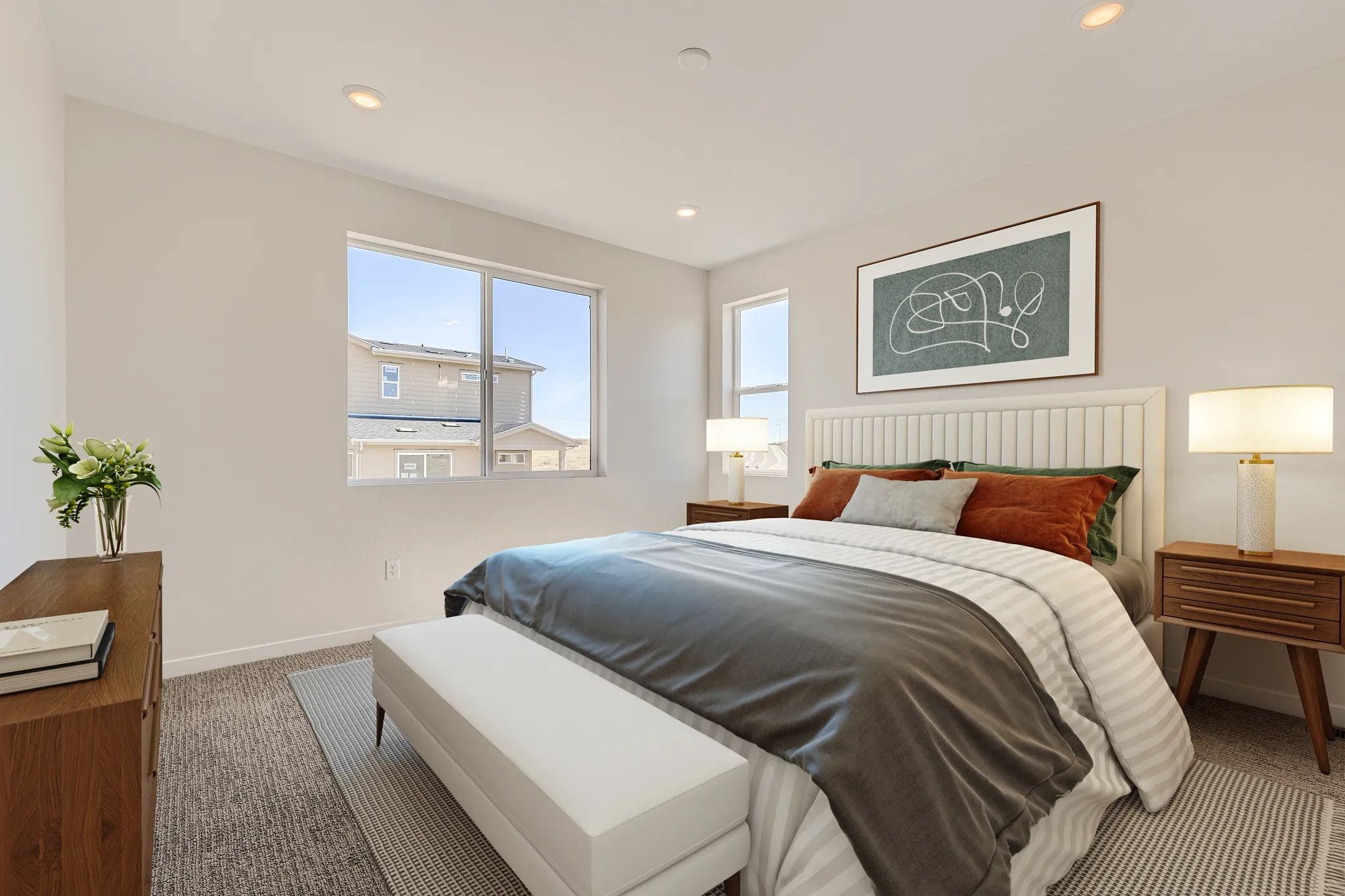 Sweet Magnolia Primary Bedroom - Virtually Staged