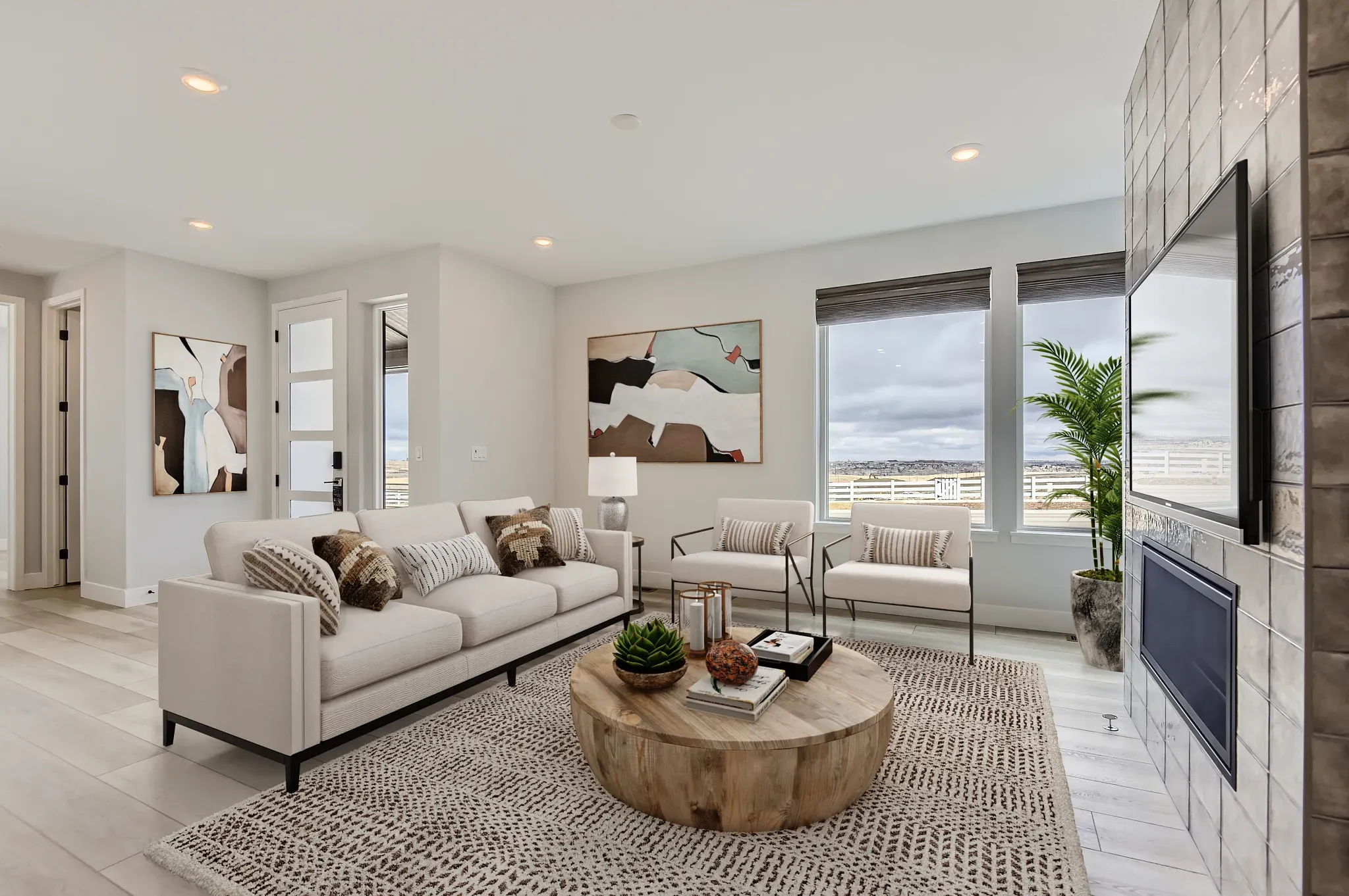 Carly Plan Great Room - Virtually Staged