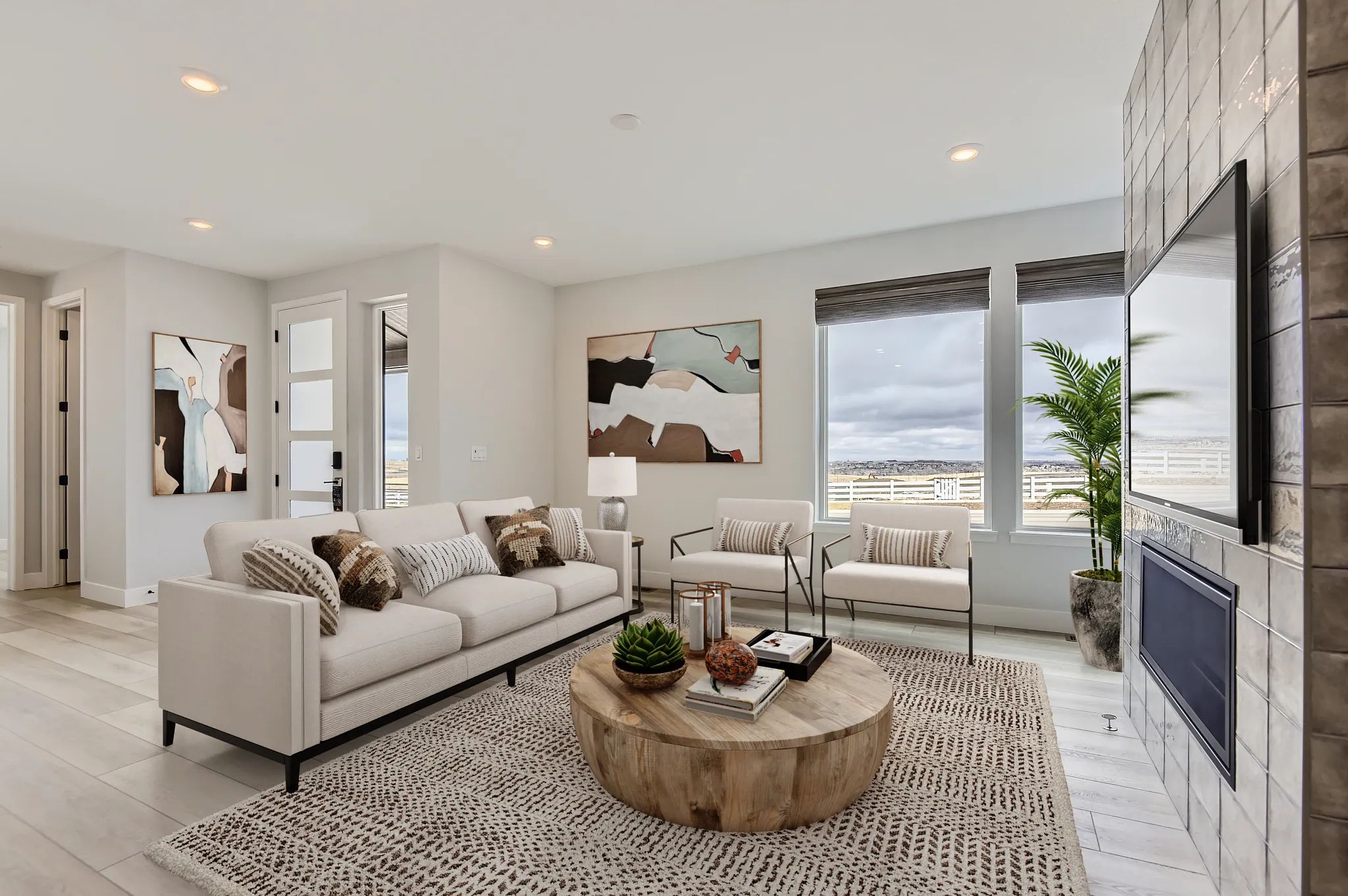 Carly Plan Great Room - Virtually Staged