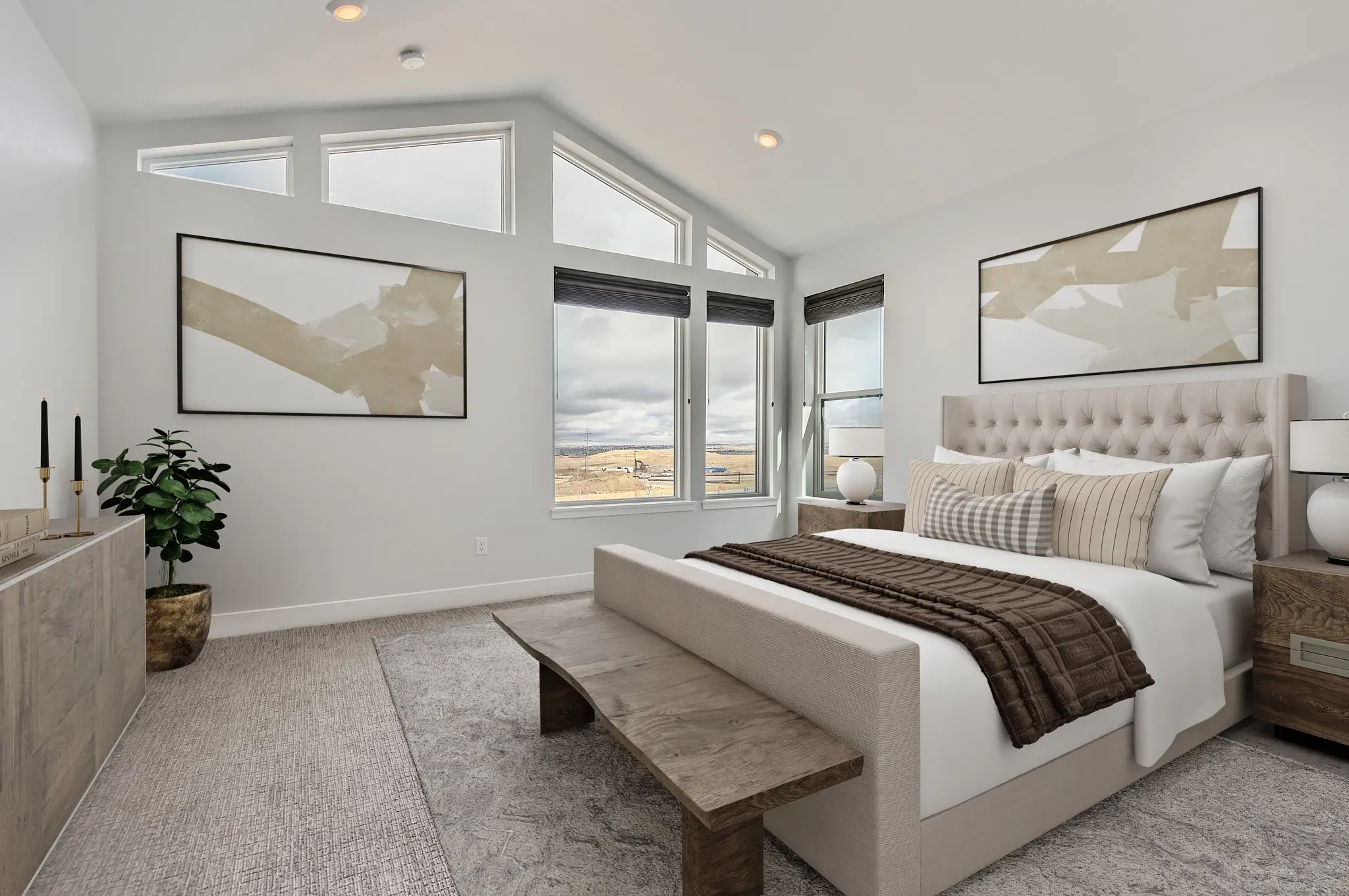 Carly Plan Primary Bedroom - Virtually Staged