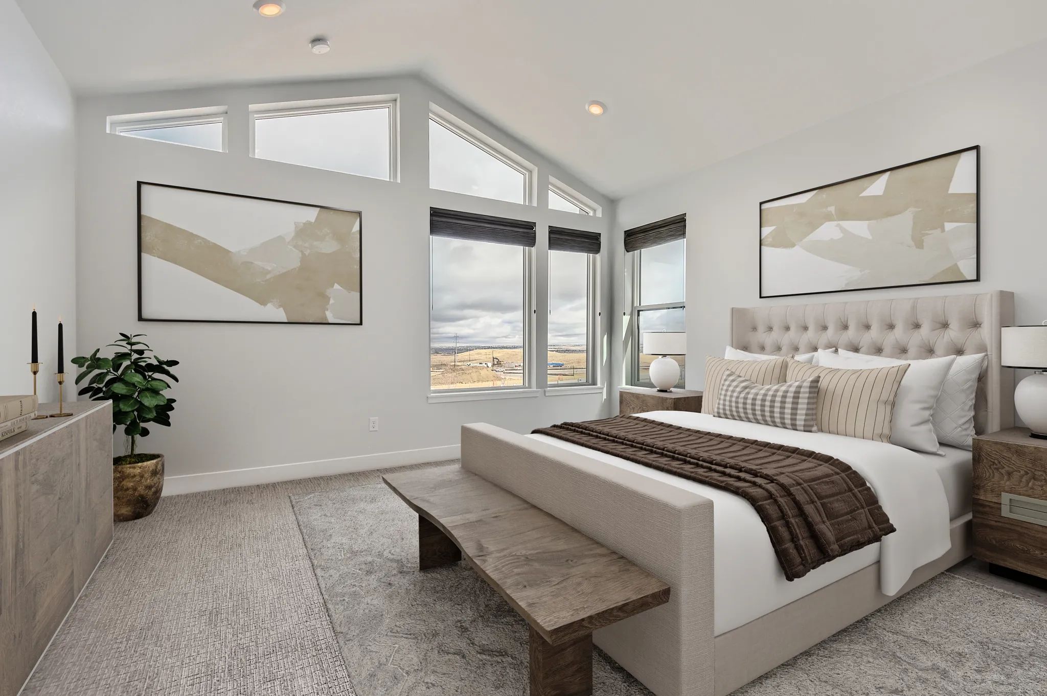 Carly Plan Primary Bedroom - Virtually Staged
