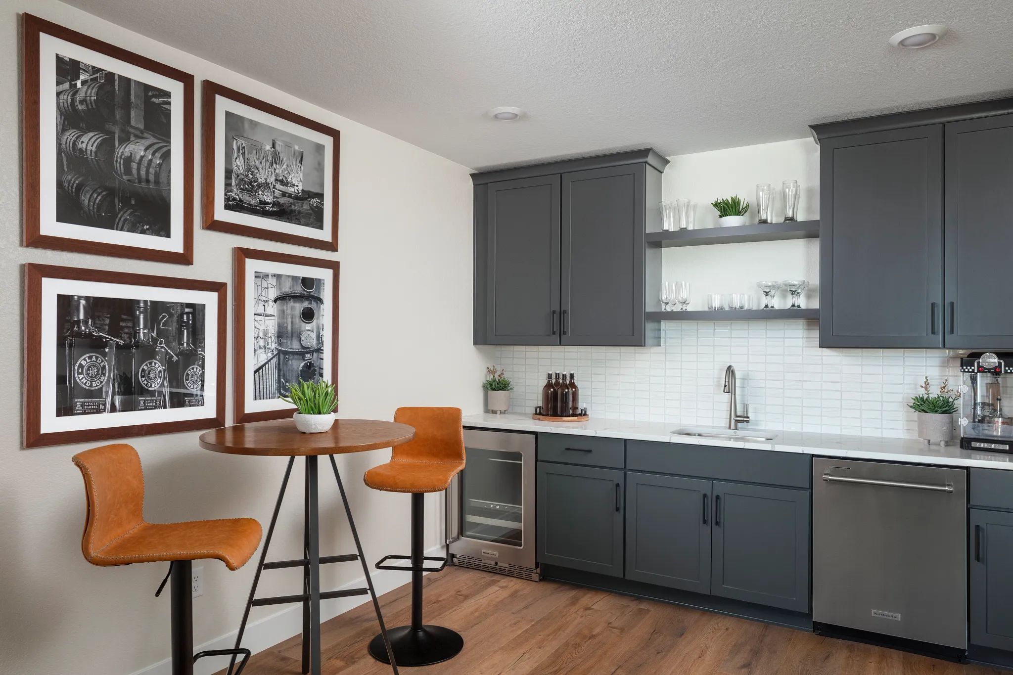 Jade Model Finished Basement Wet Bar