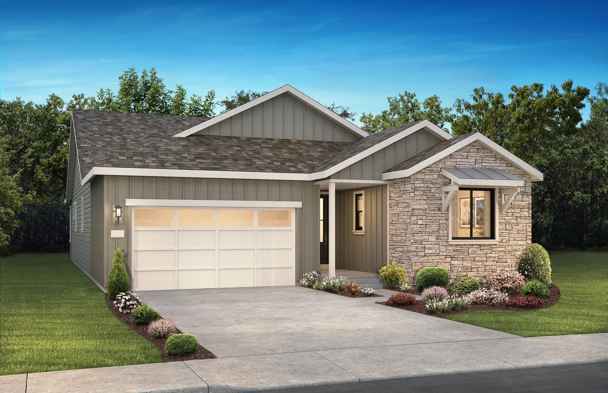 Exterior A: Modern Farmhouse