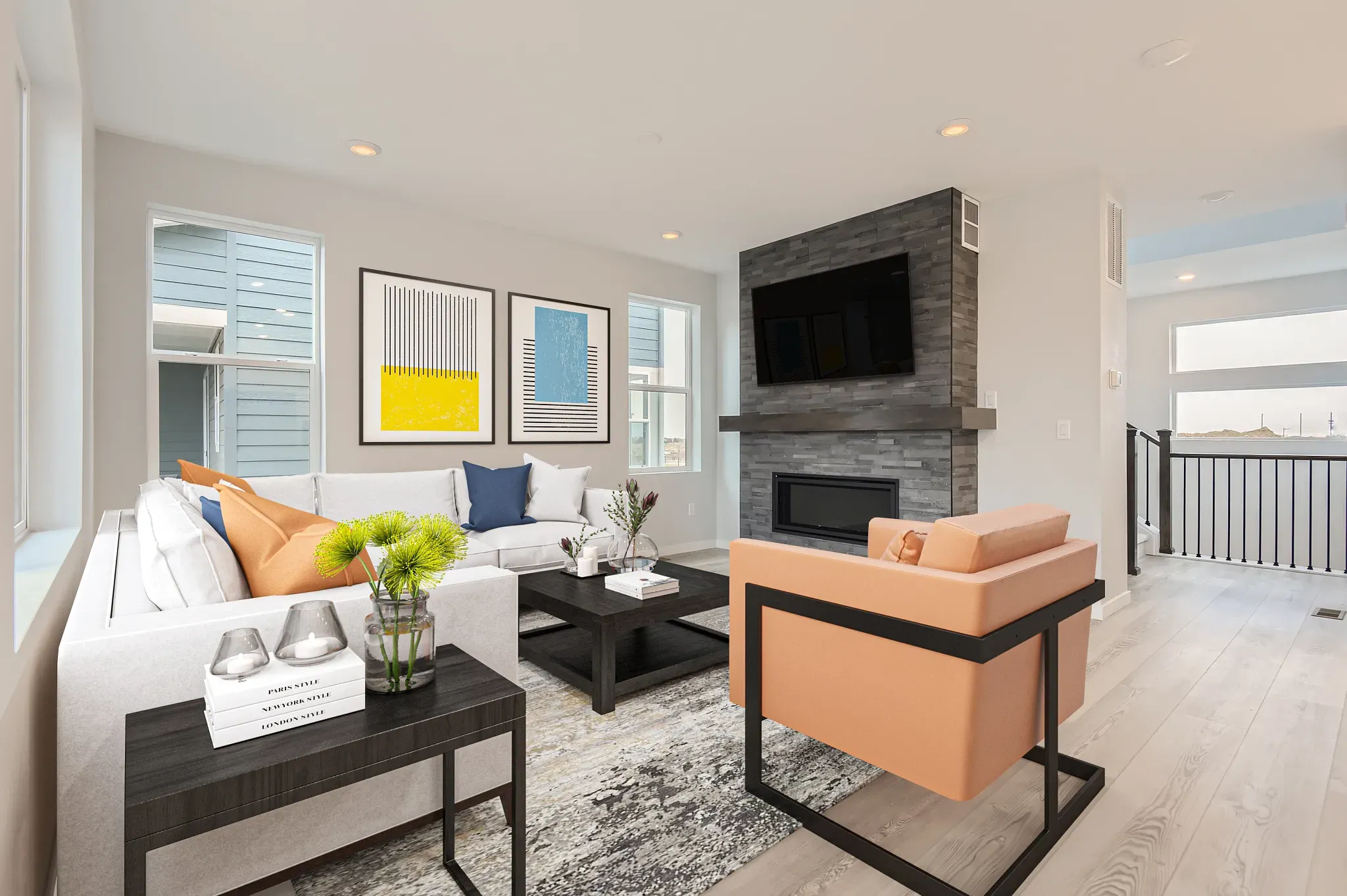 Roxy Great Room - Virtually Staged