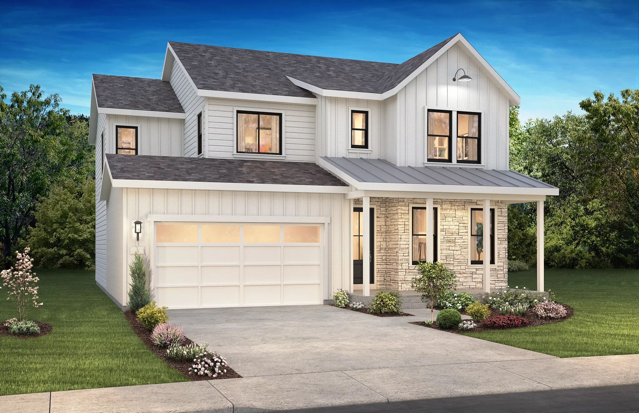 Exterior A: Modern Farmhouse