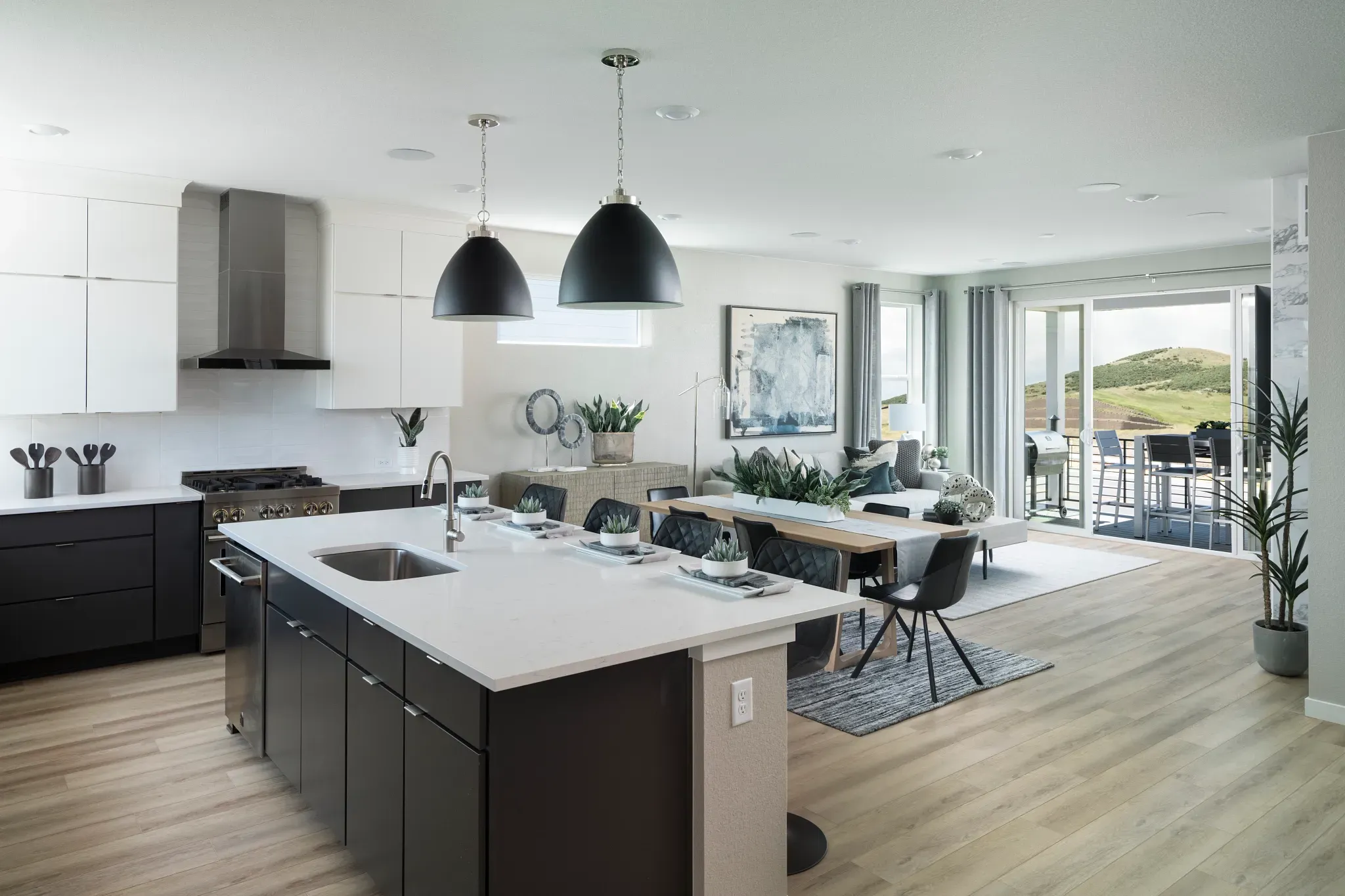Josie Model Kitchen, Dining, Great Room