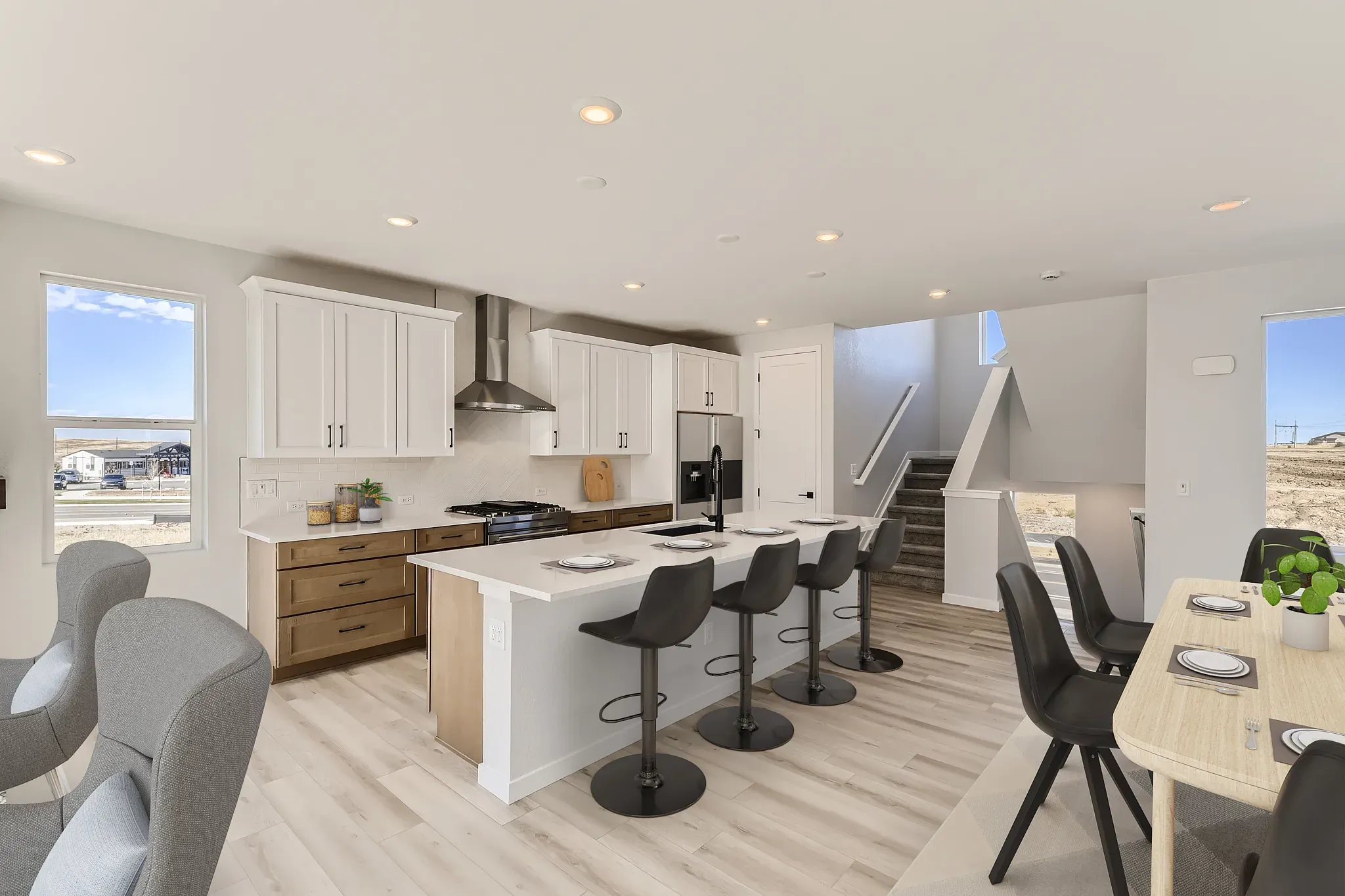 Angeline Kitchen + Dining - Virtually Staged