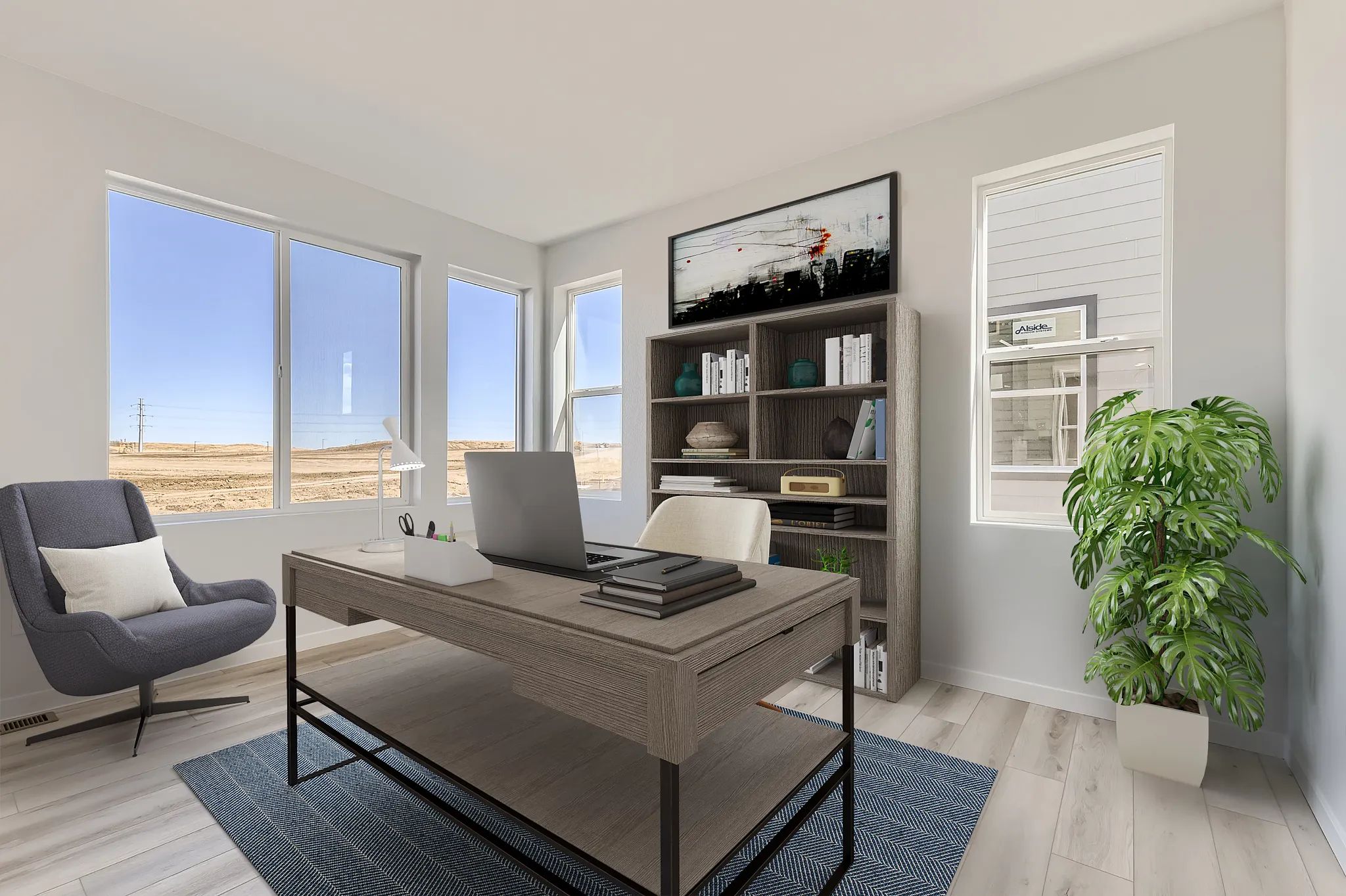 Angeline Study - Virtually Staged