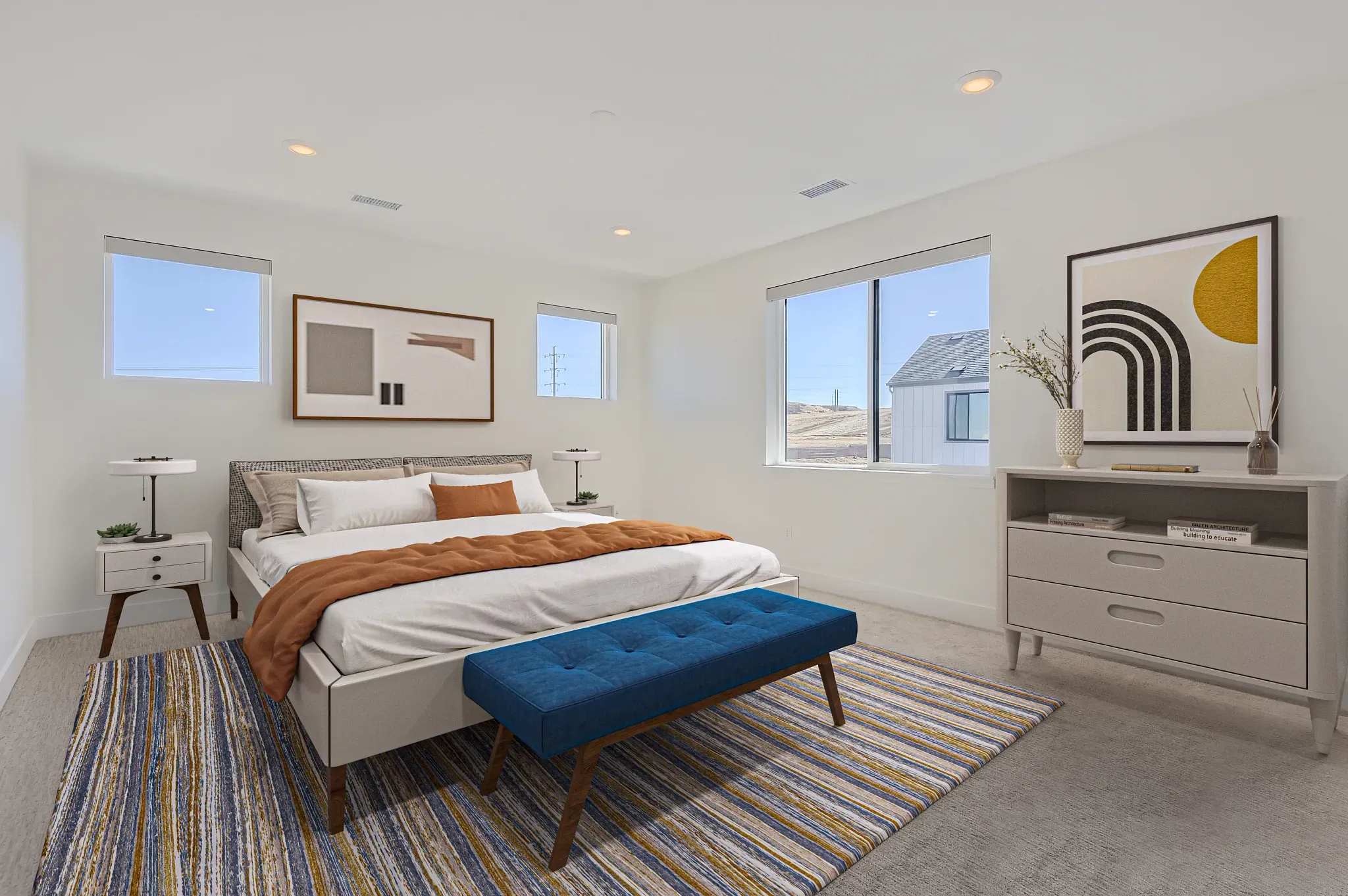 Baxter Plan Primary Bedroom - Virtually Staged