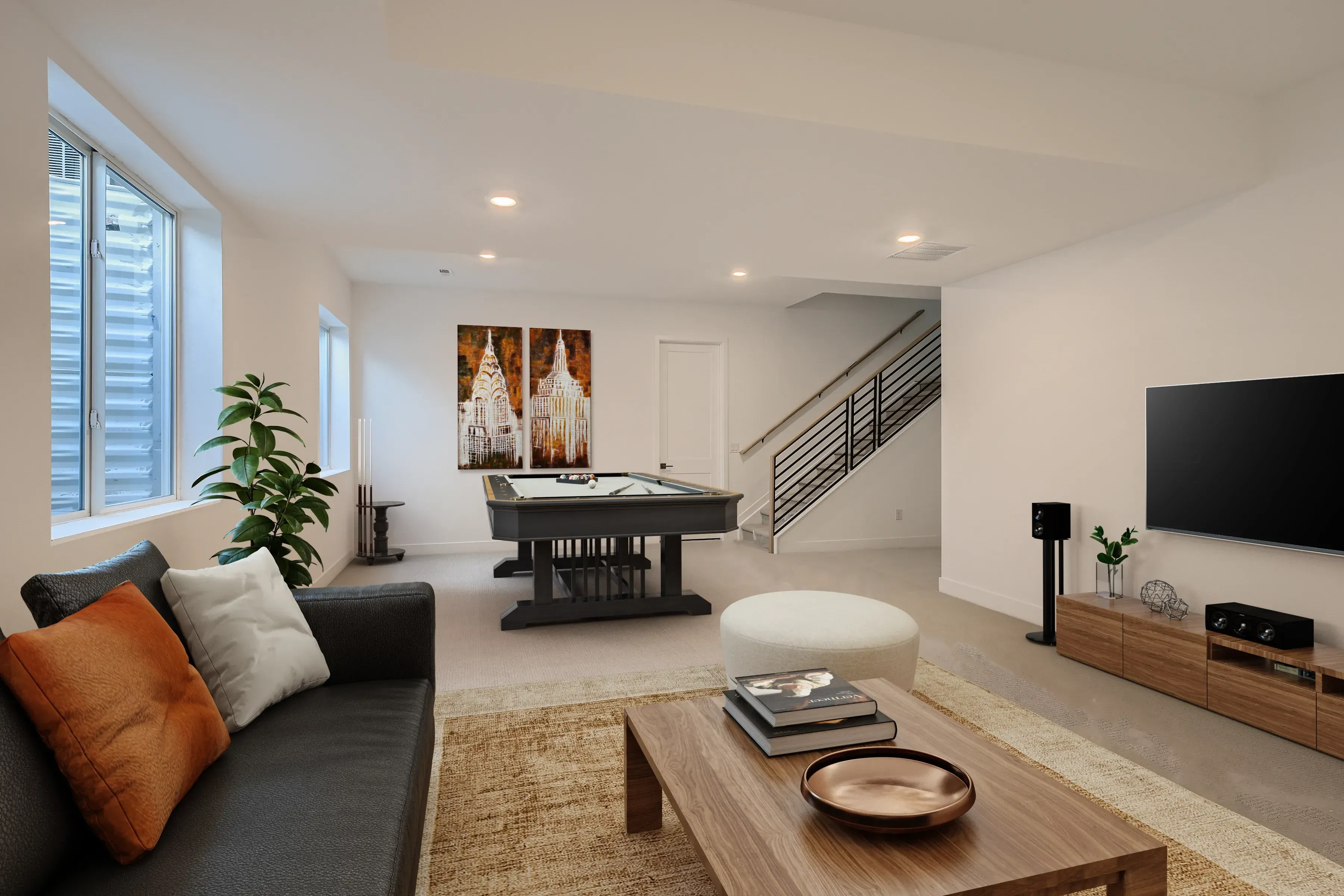 Optional Finished Basement Rec Room