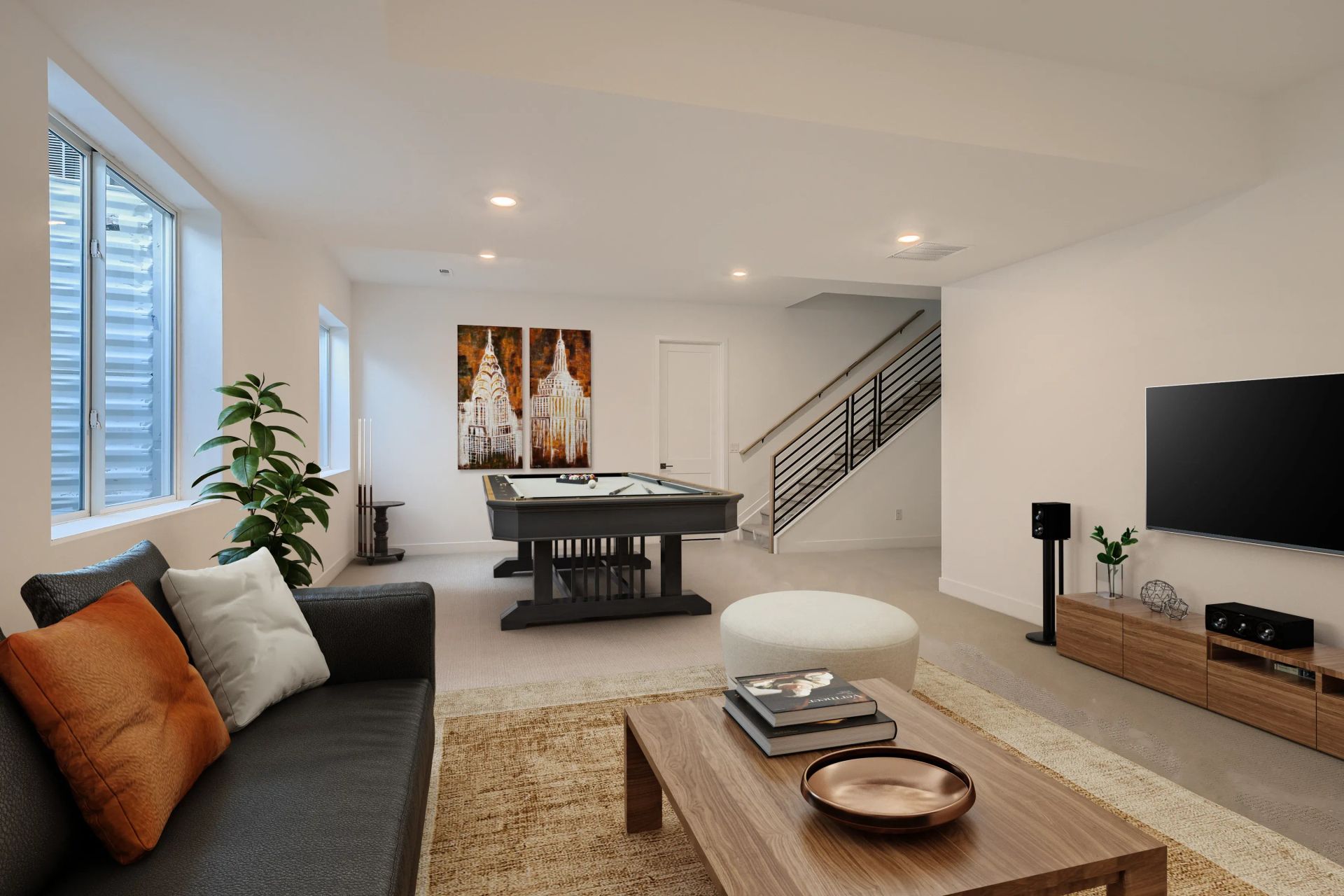 Optional Finished Basement Rec Room