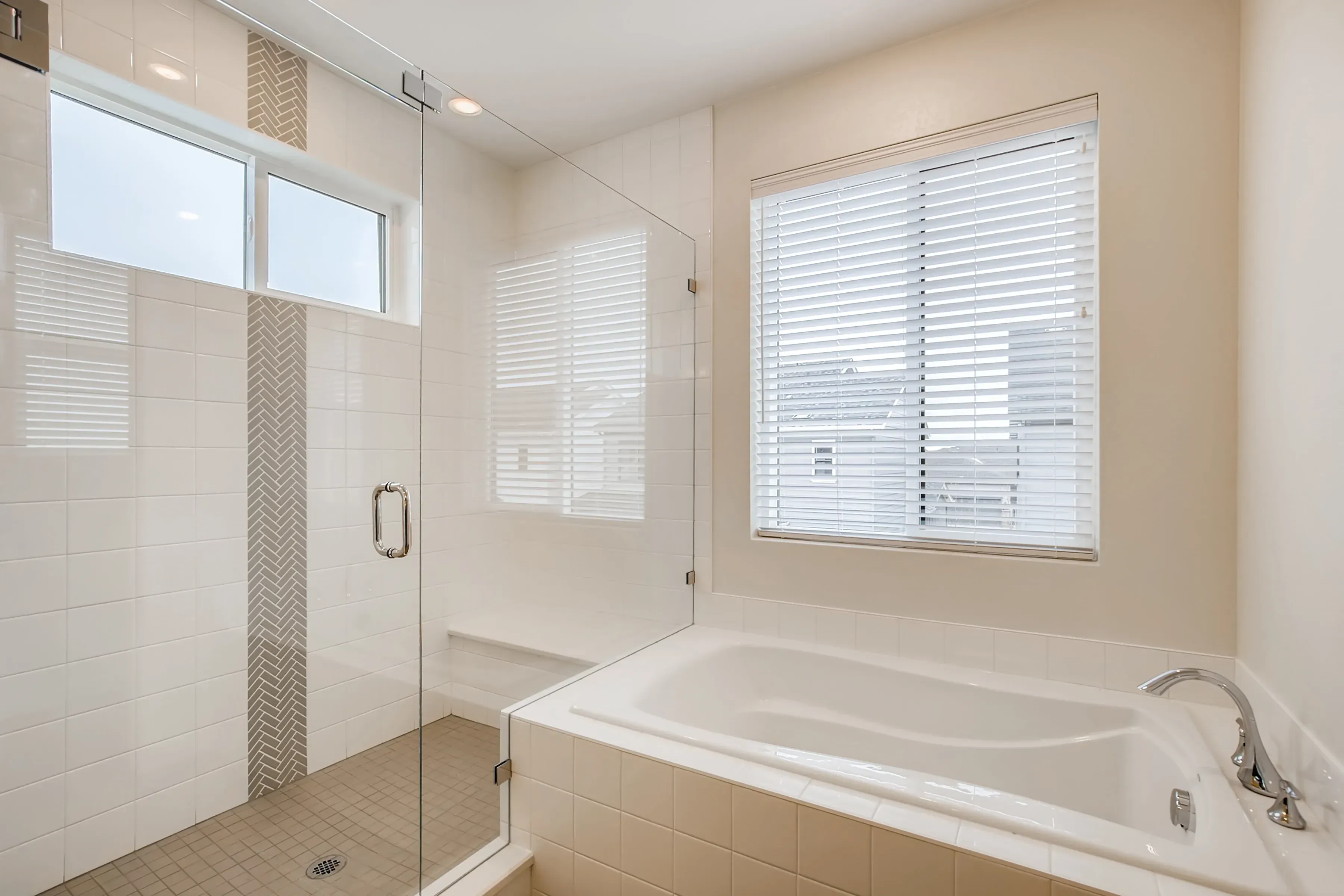 Primary Shower + Tub