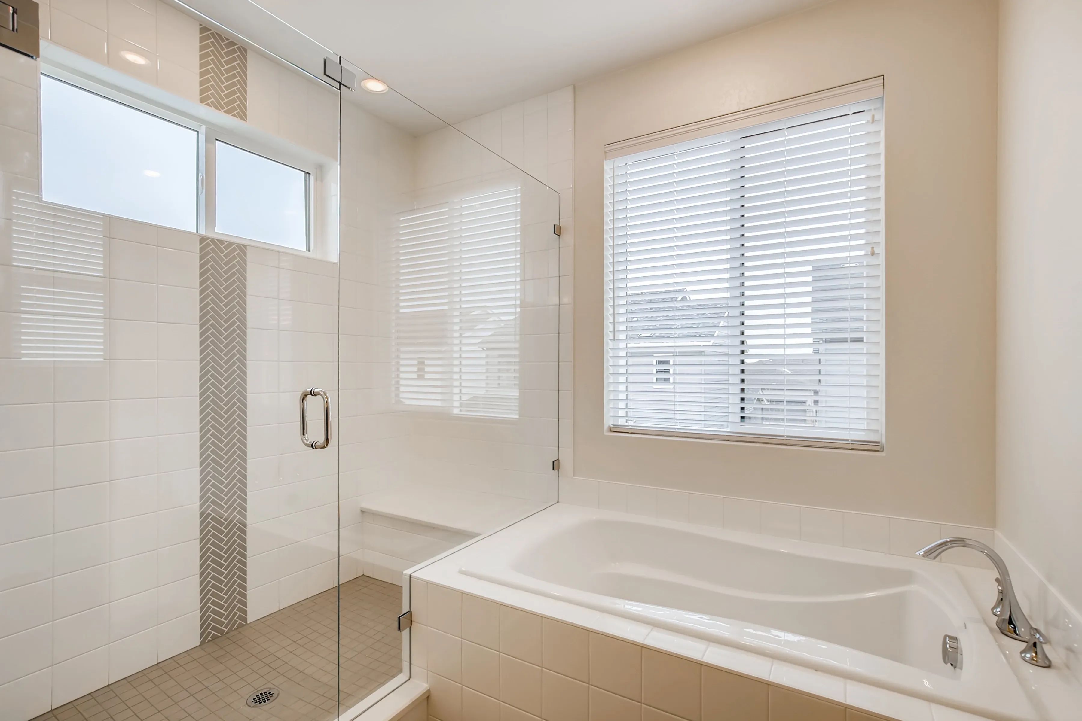 Primary Shower + Tub