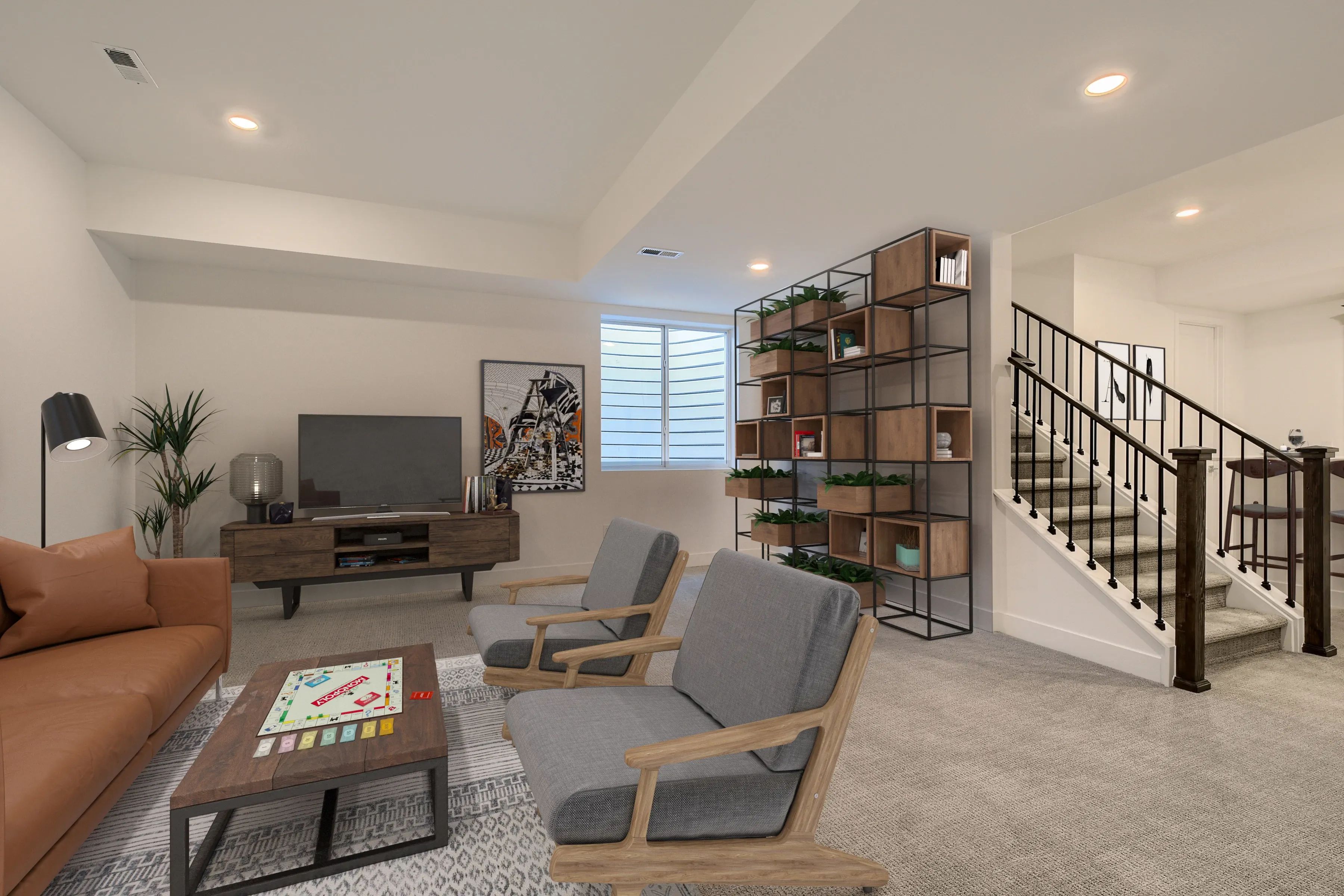 Finished Basement Rec Room