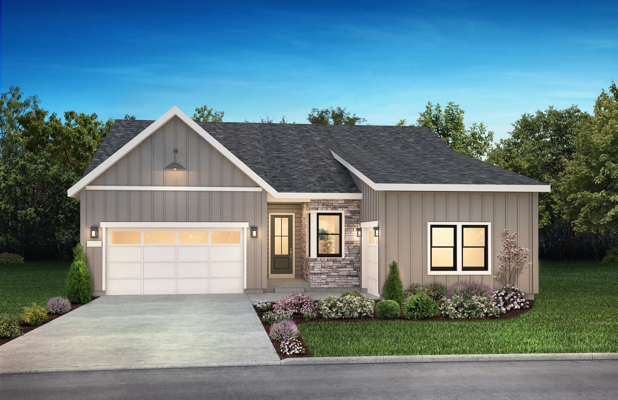 Exterior A: Modern Farmhouse