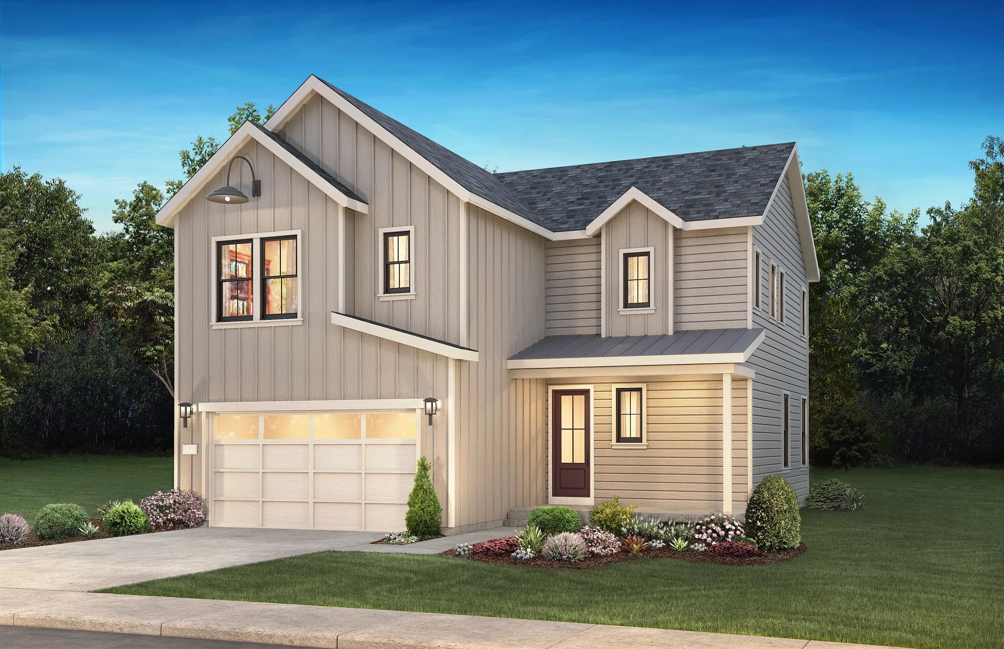 Exterior A: Modern Farmhouse