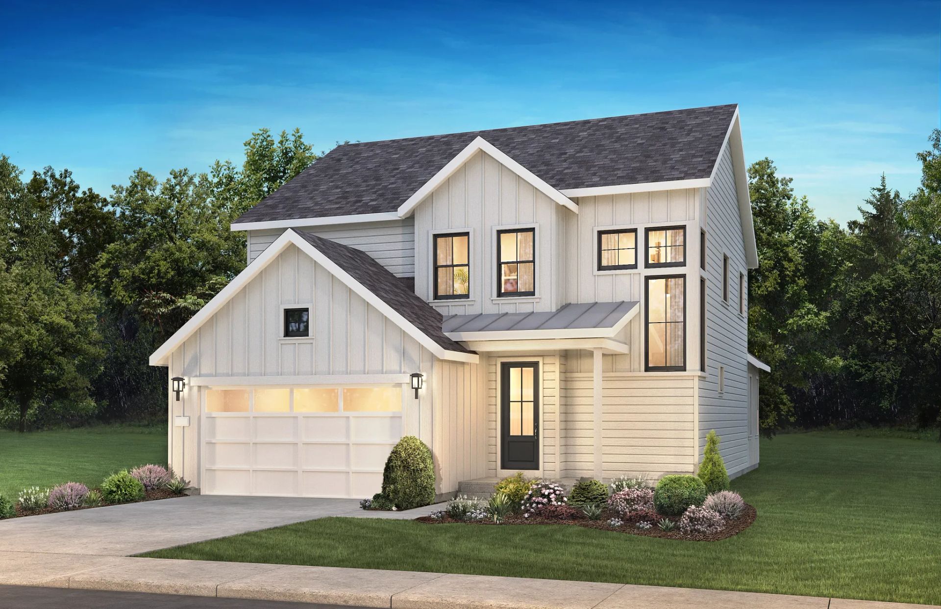Exterior A: Modern Farmhouse