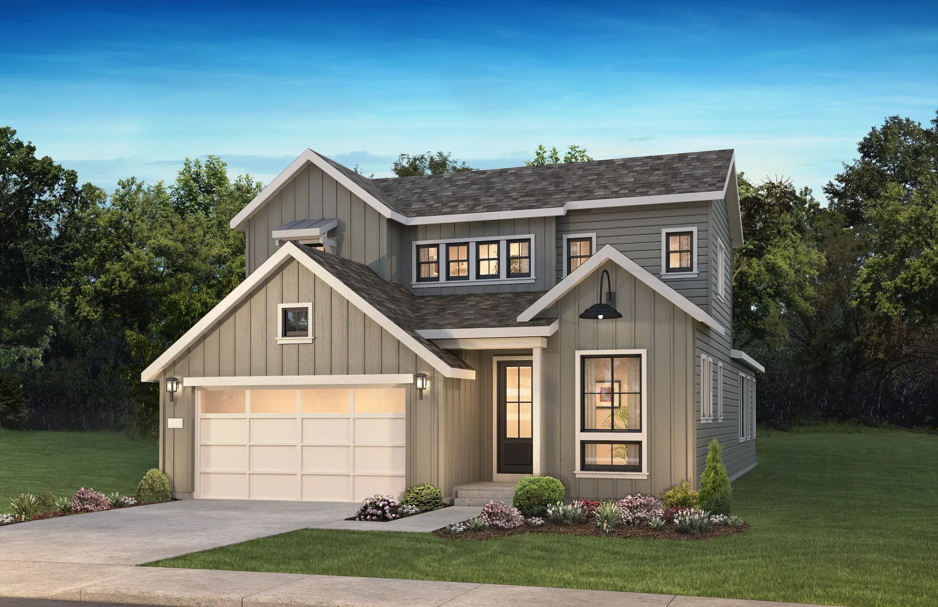 Exterior A: Modern Farmhouse