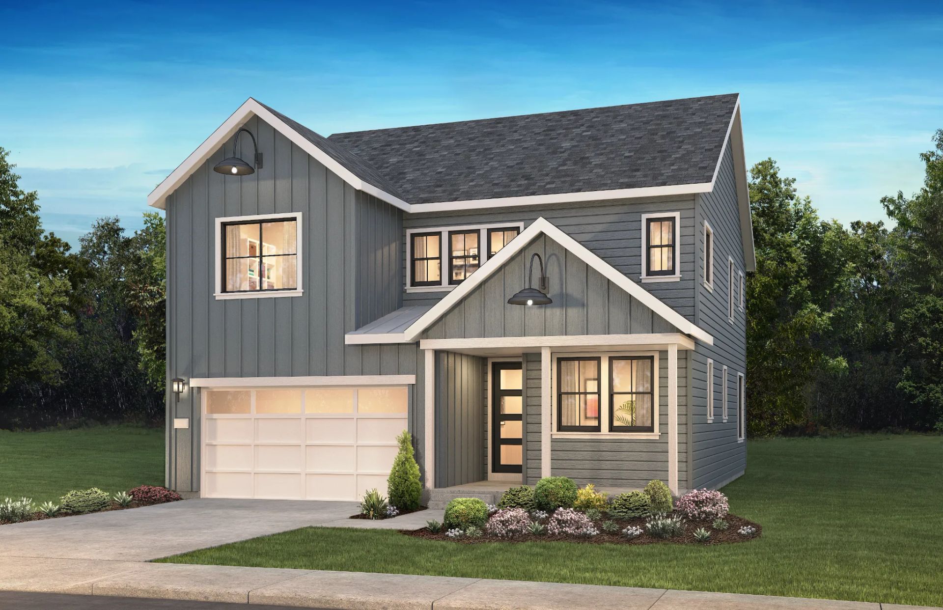 Exterior A: Modern Farmhouse