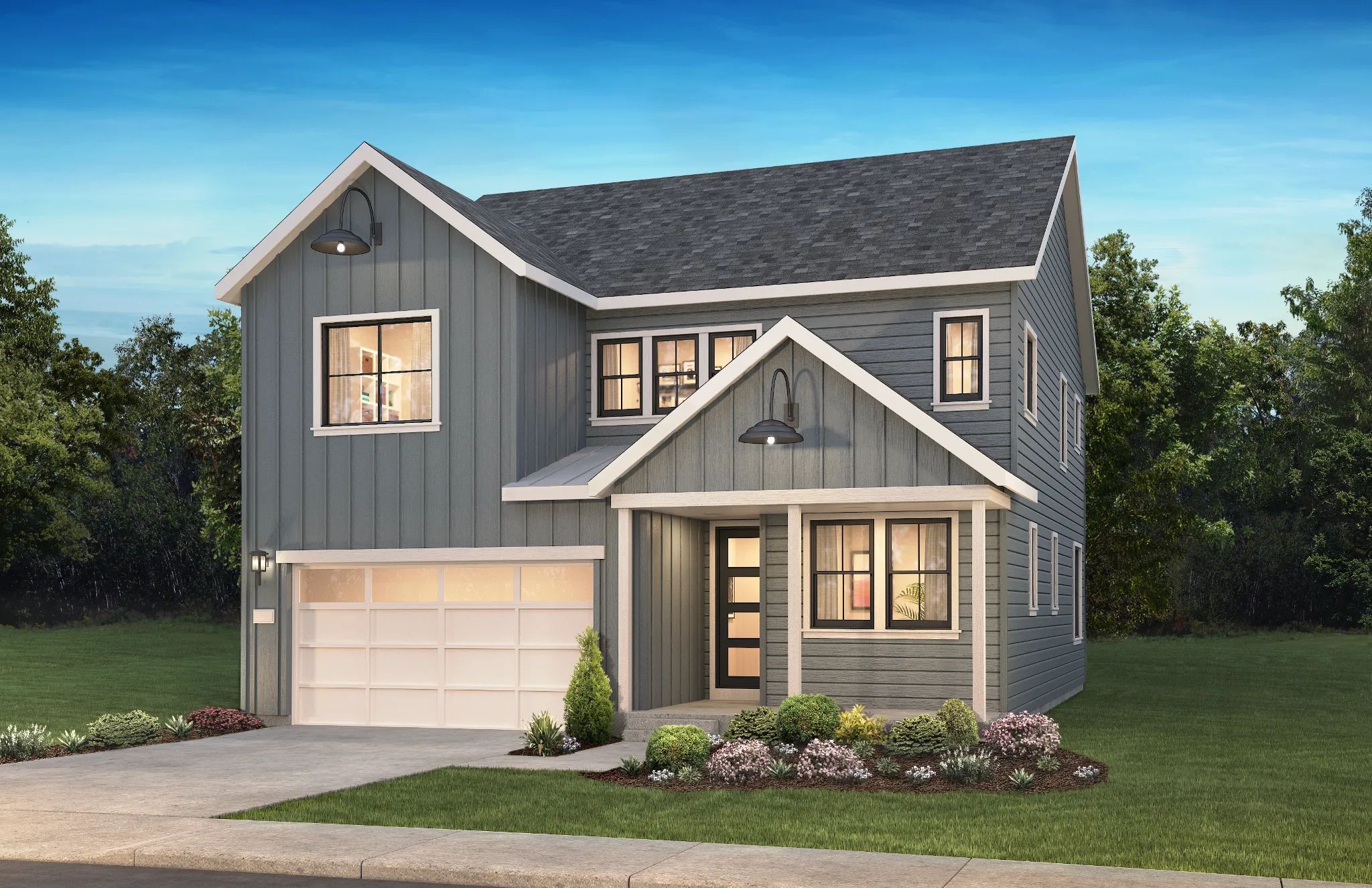 Exterior A: Modern Farmhouse