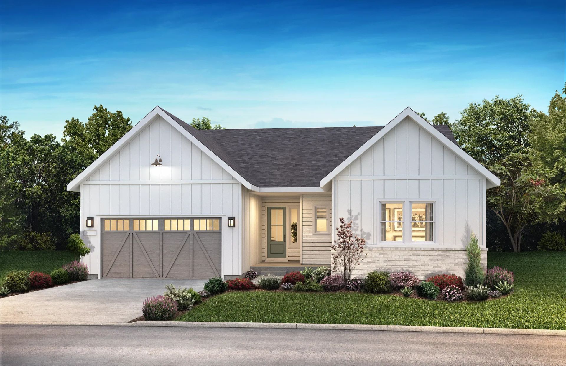 Exterior A: Modern Farmhouse