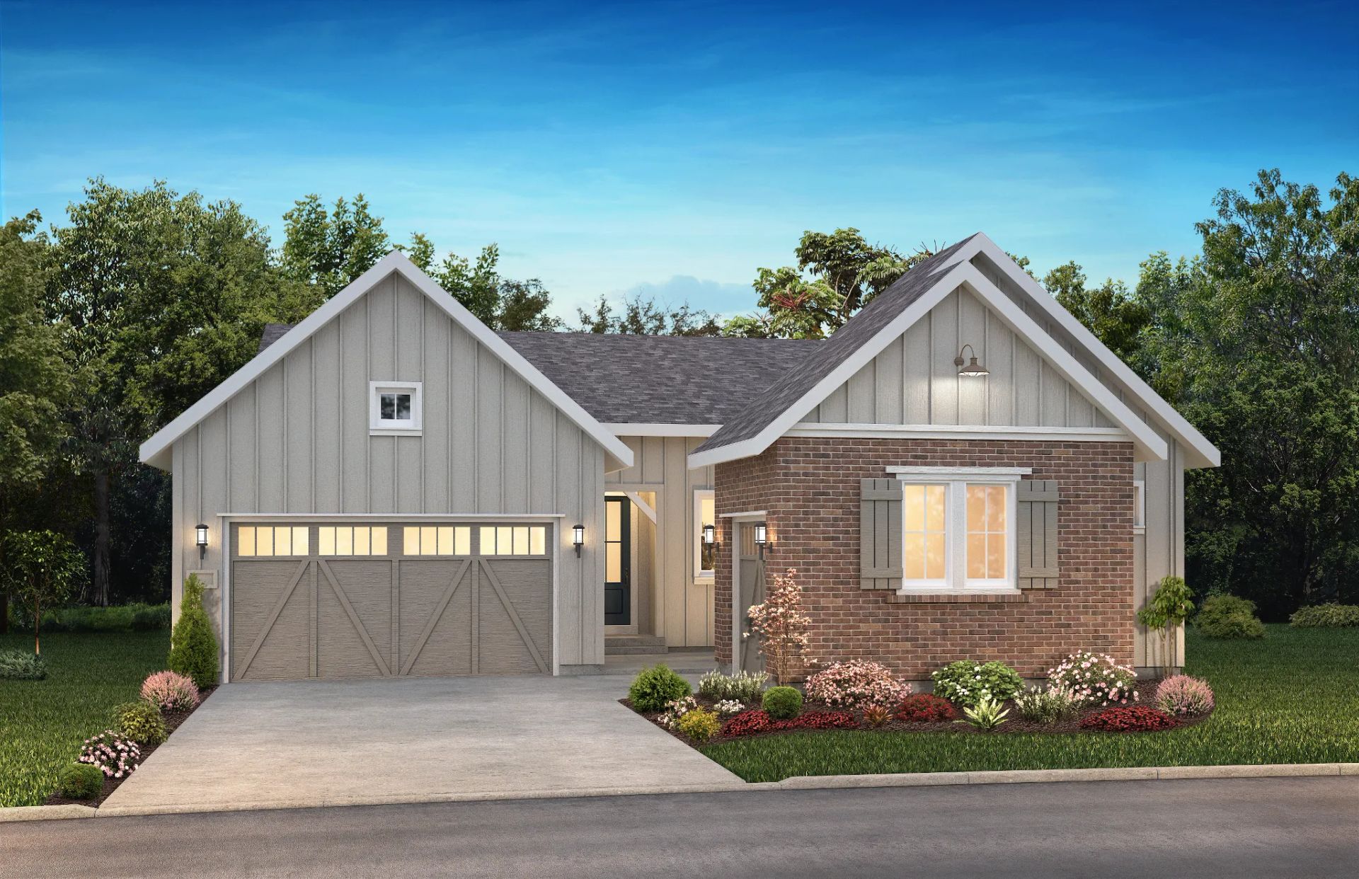 Exterior A: Modern Farmhouse