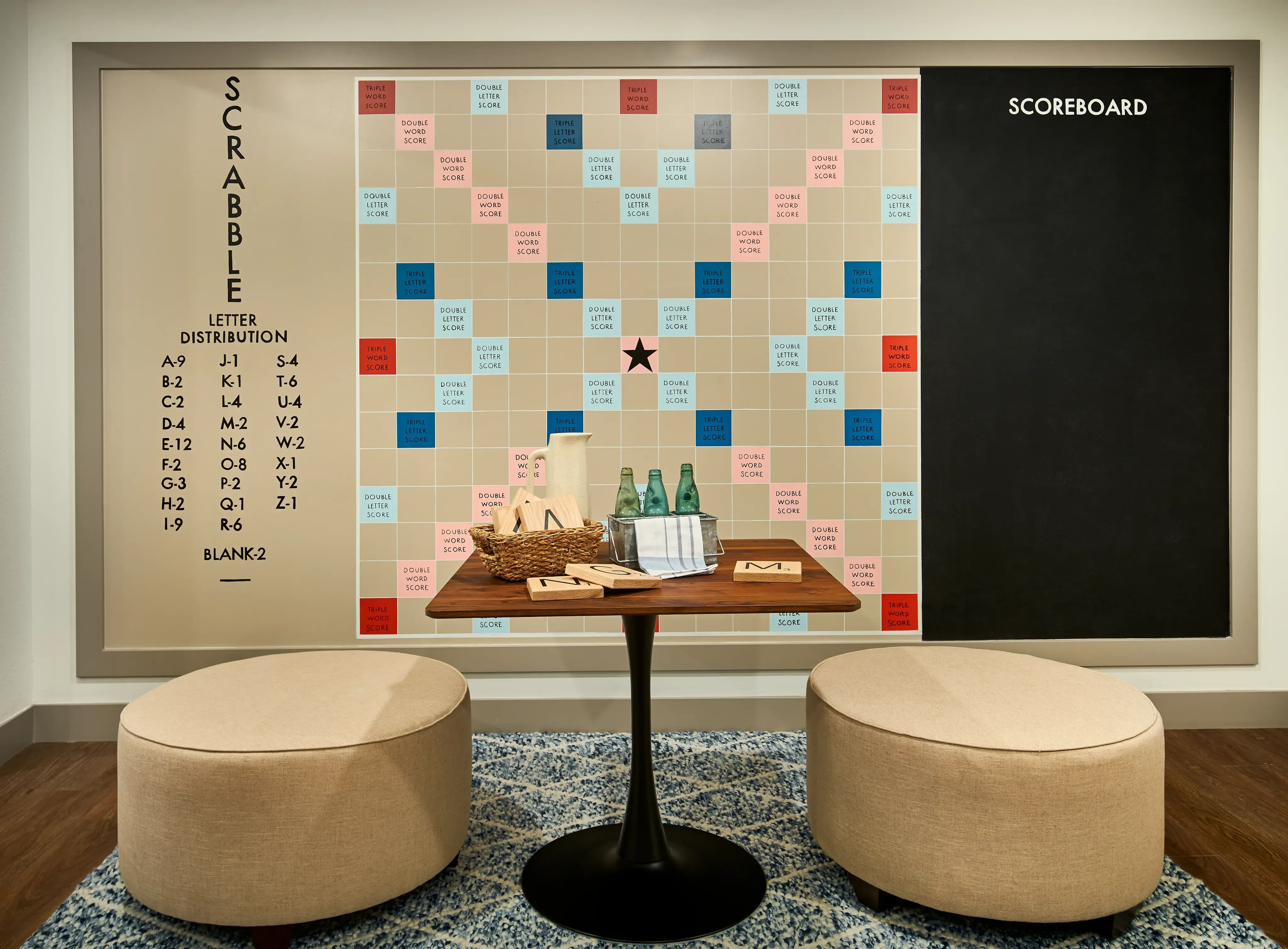 Rising Moon Basement Game Wall