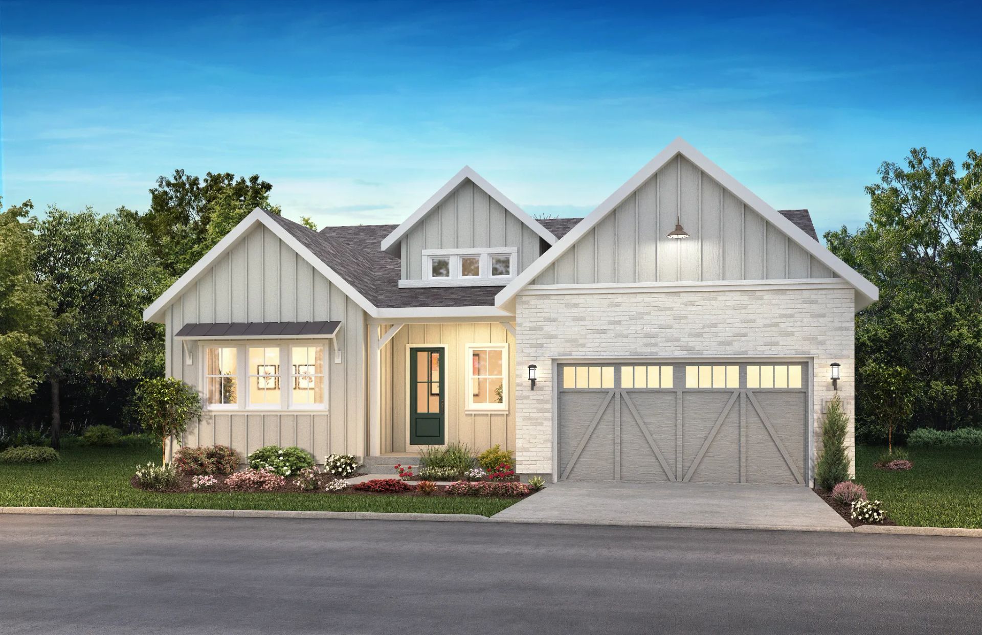 Exterior A: Modern Farmhouse