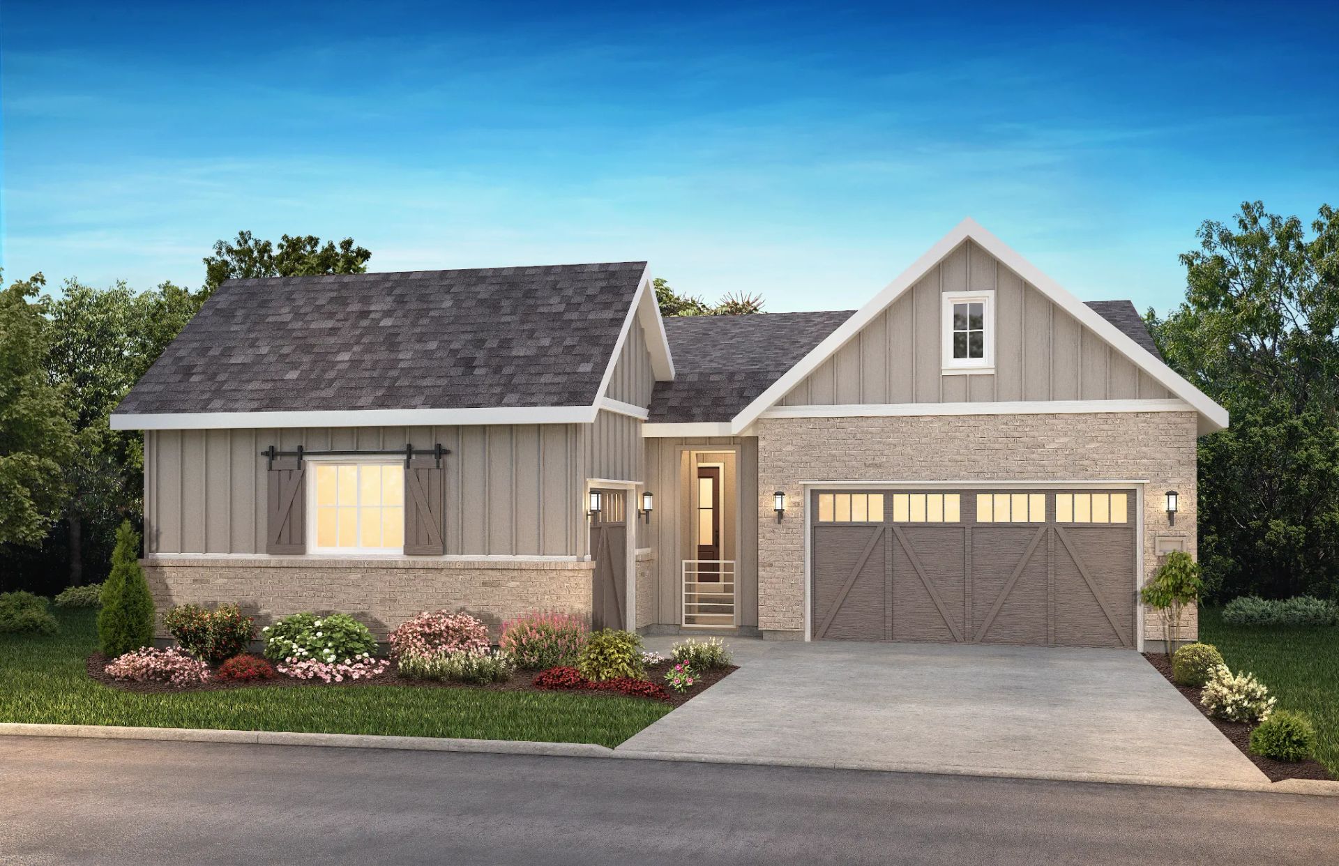 Exterior A: Modern Farmhouse