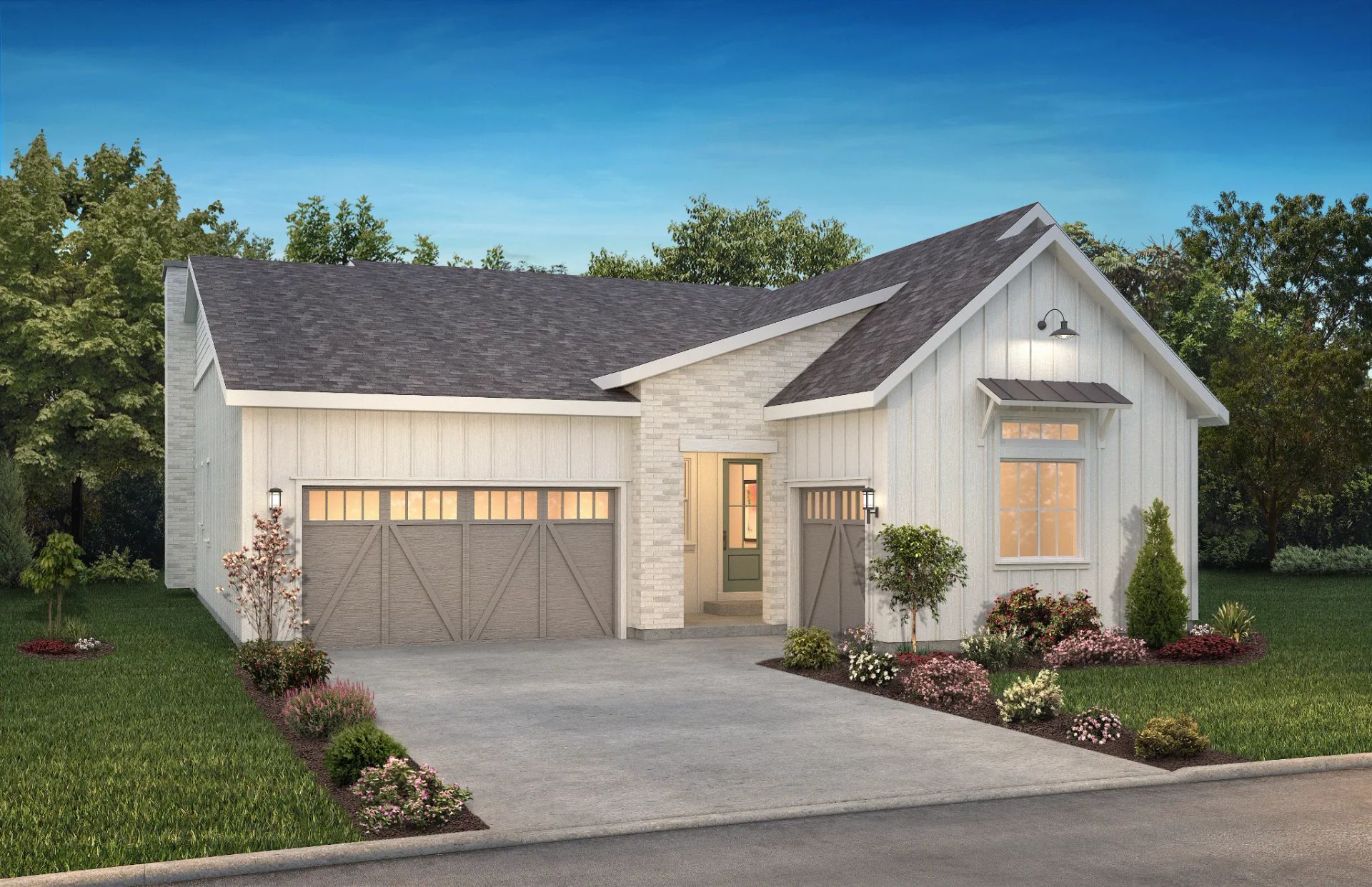 Exterior A: Modern Farmhouse