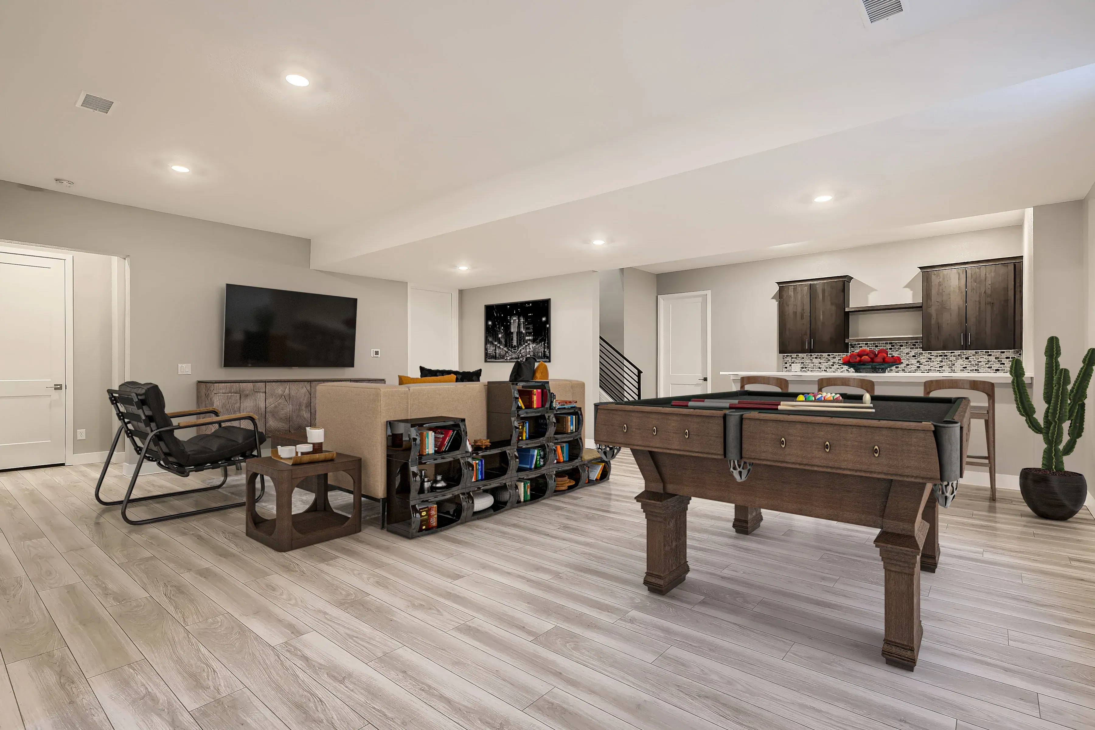 Setting Sun Finished Basement