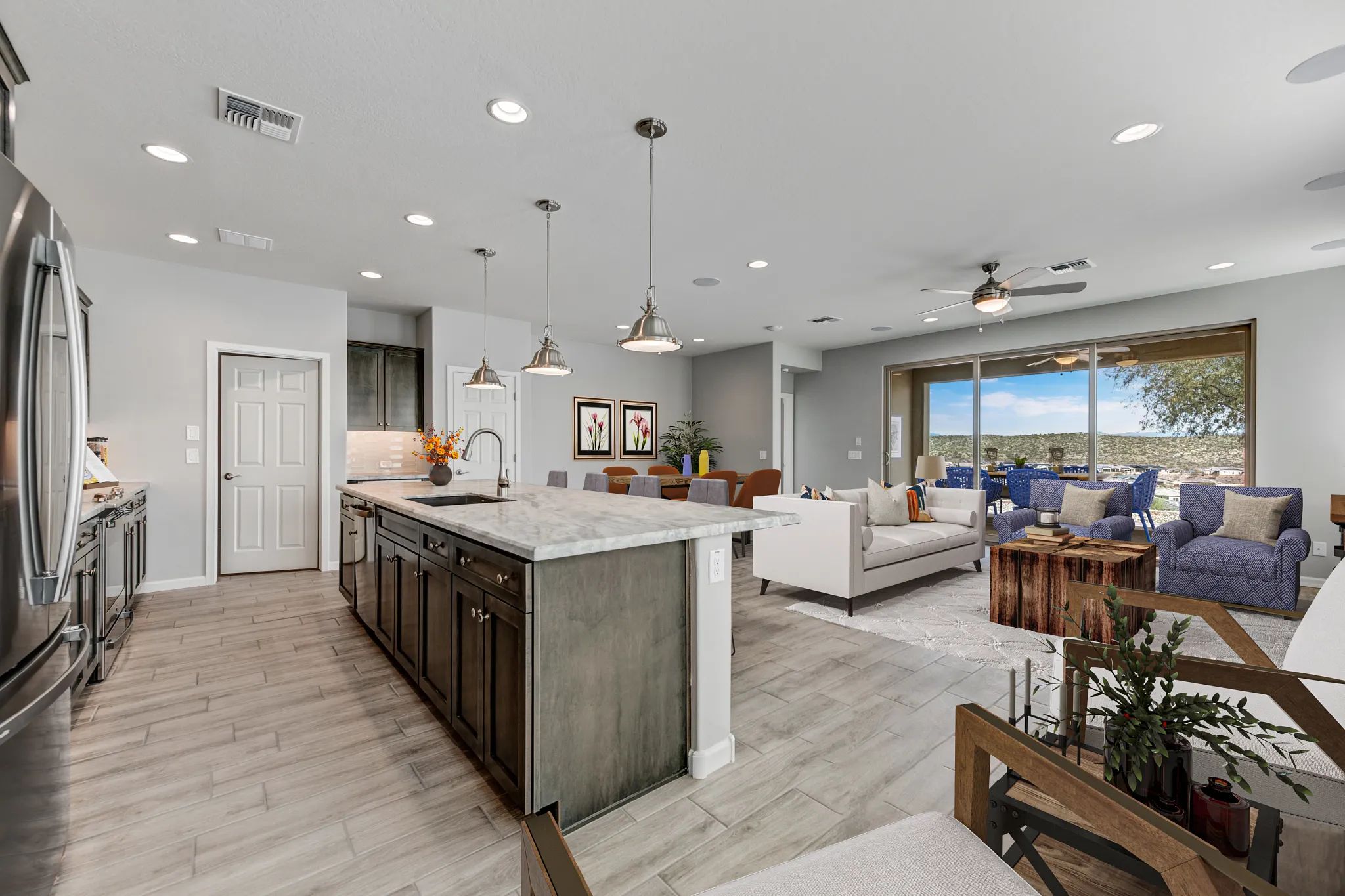 Virtually Staged Great Room
