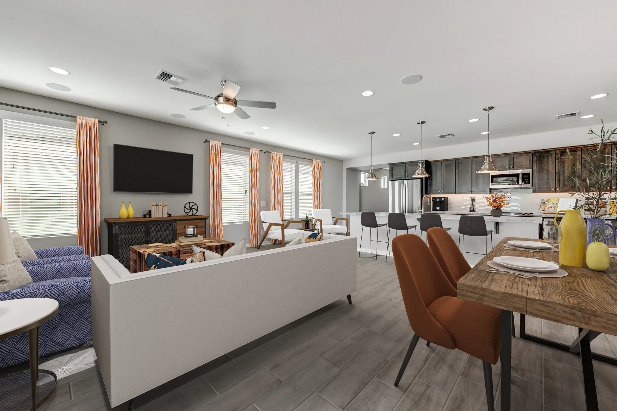 Virtually Staged Great Room