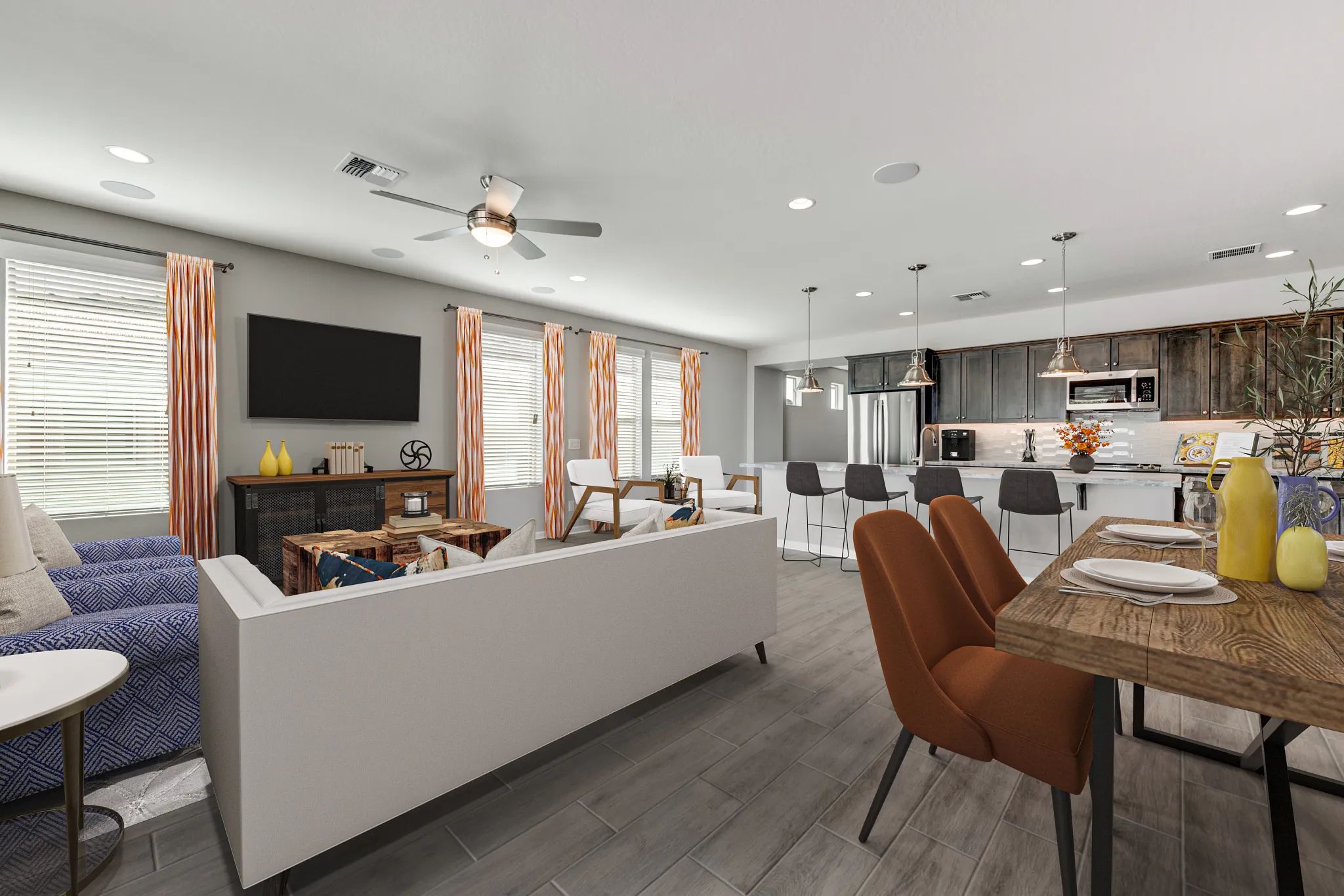 Virtually Staged Great Room