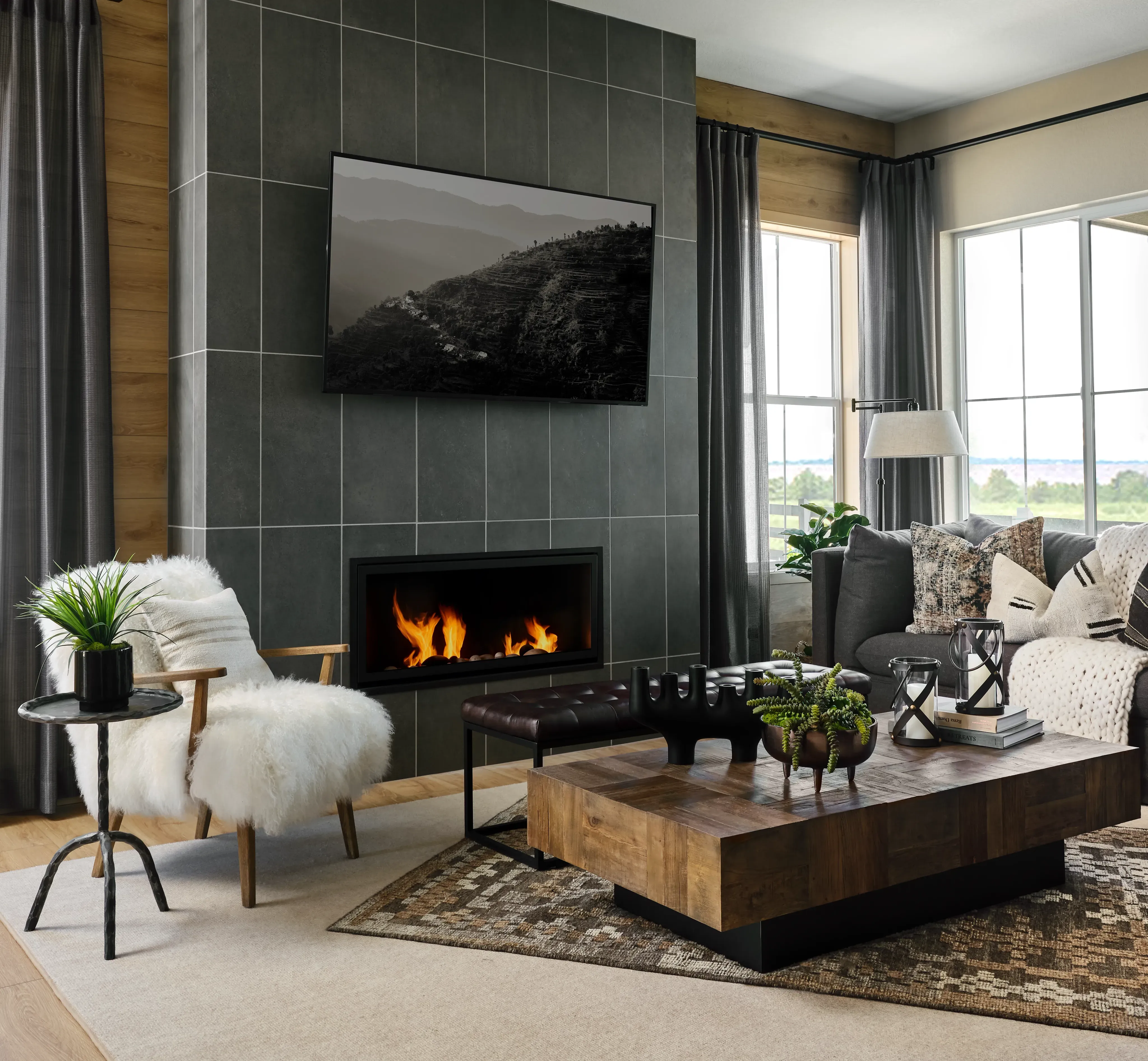 Amber Light Great Room