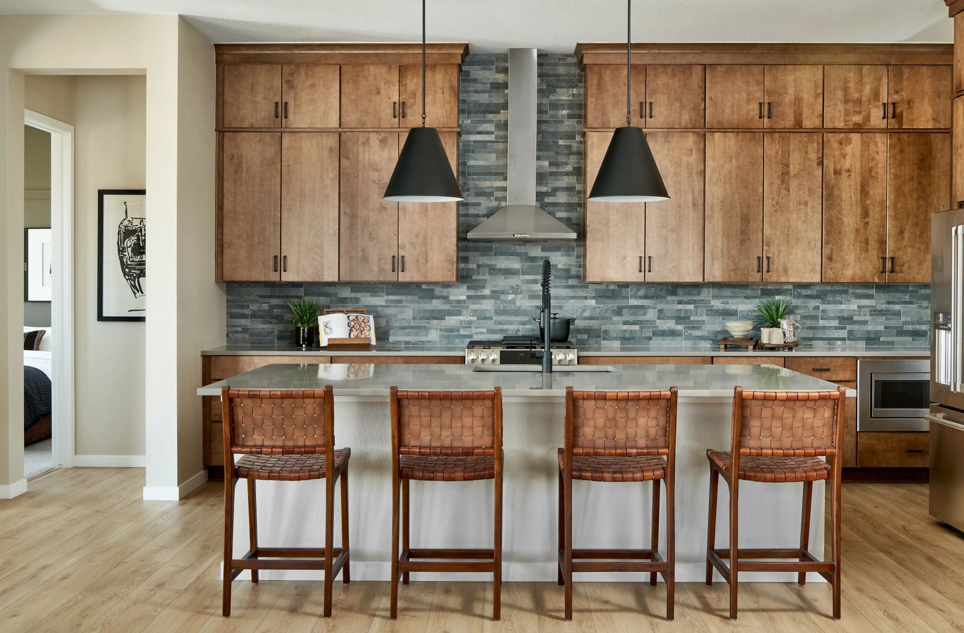 Amber Light Kitchen