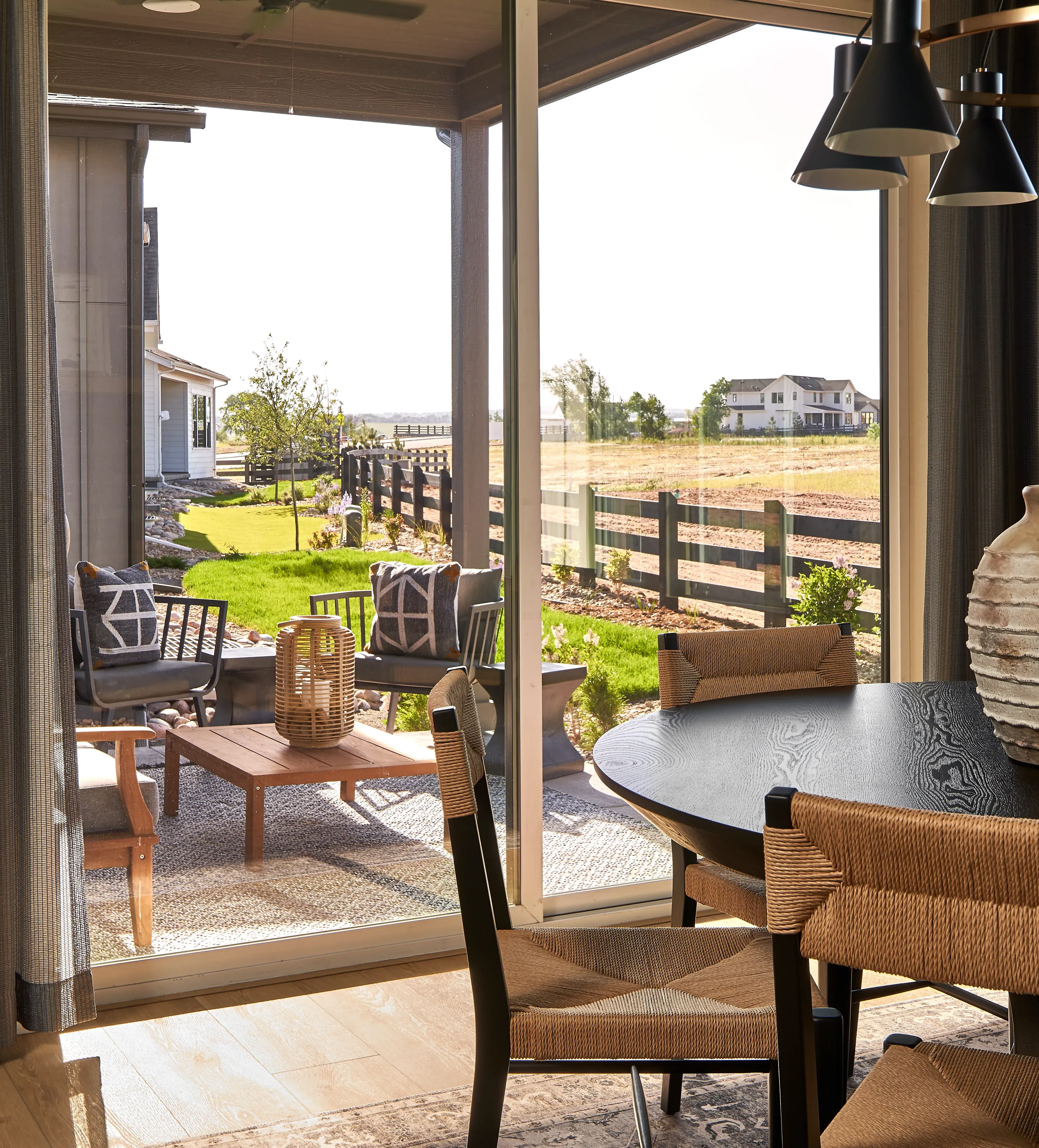 Amber Light Dining + Covered Patio