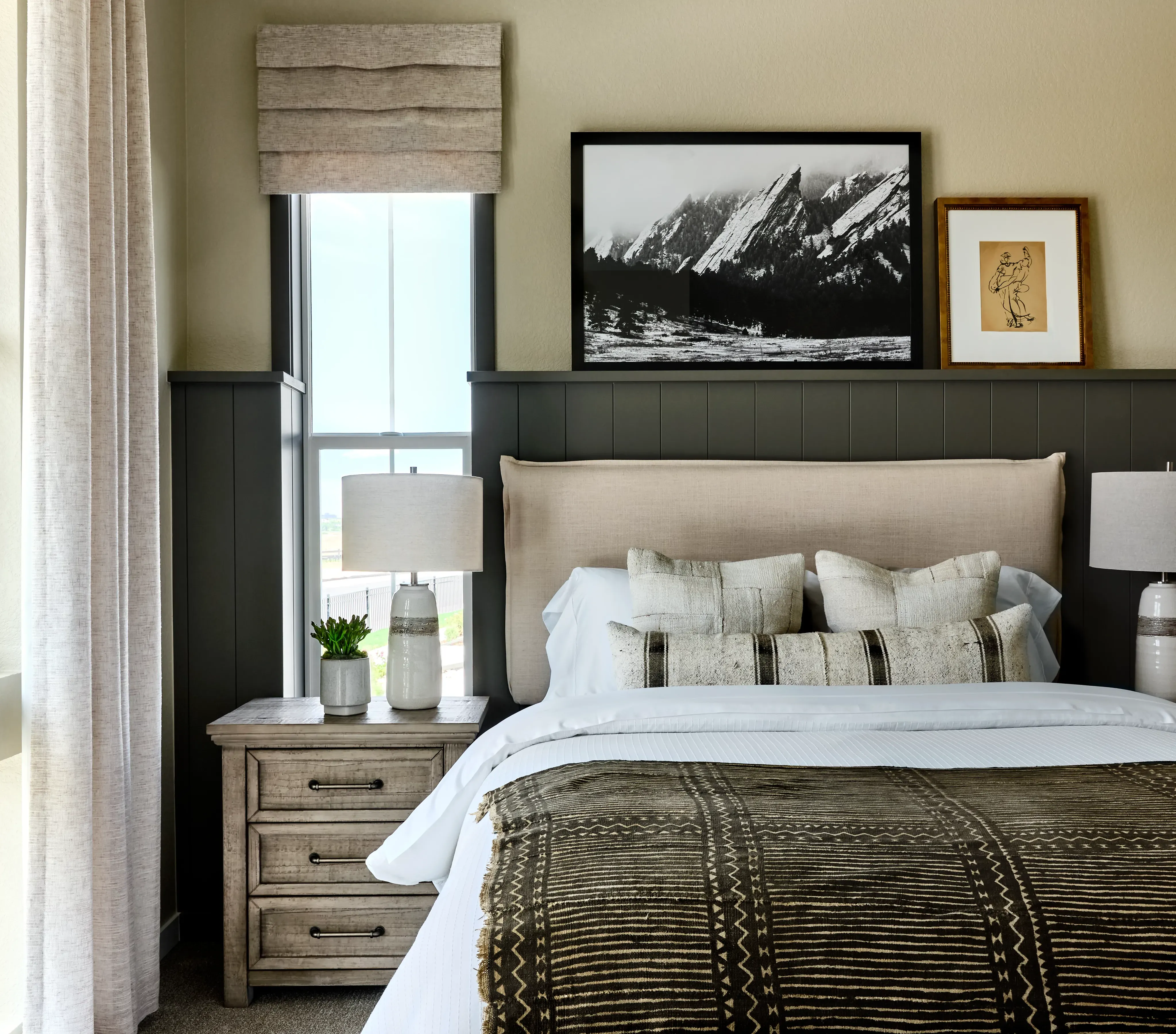 Amber Light Guest Bedroom