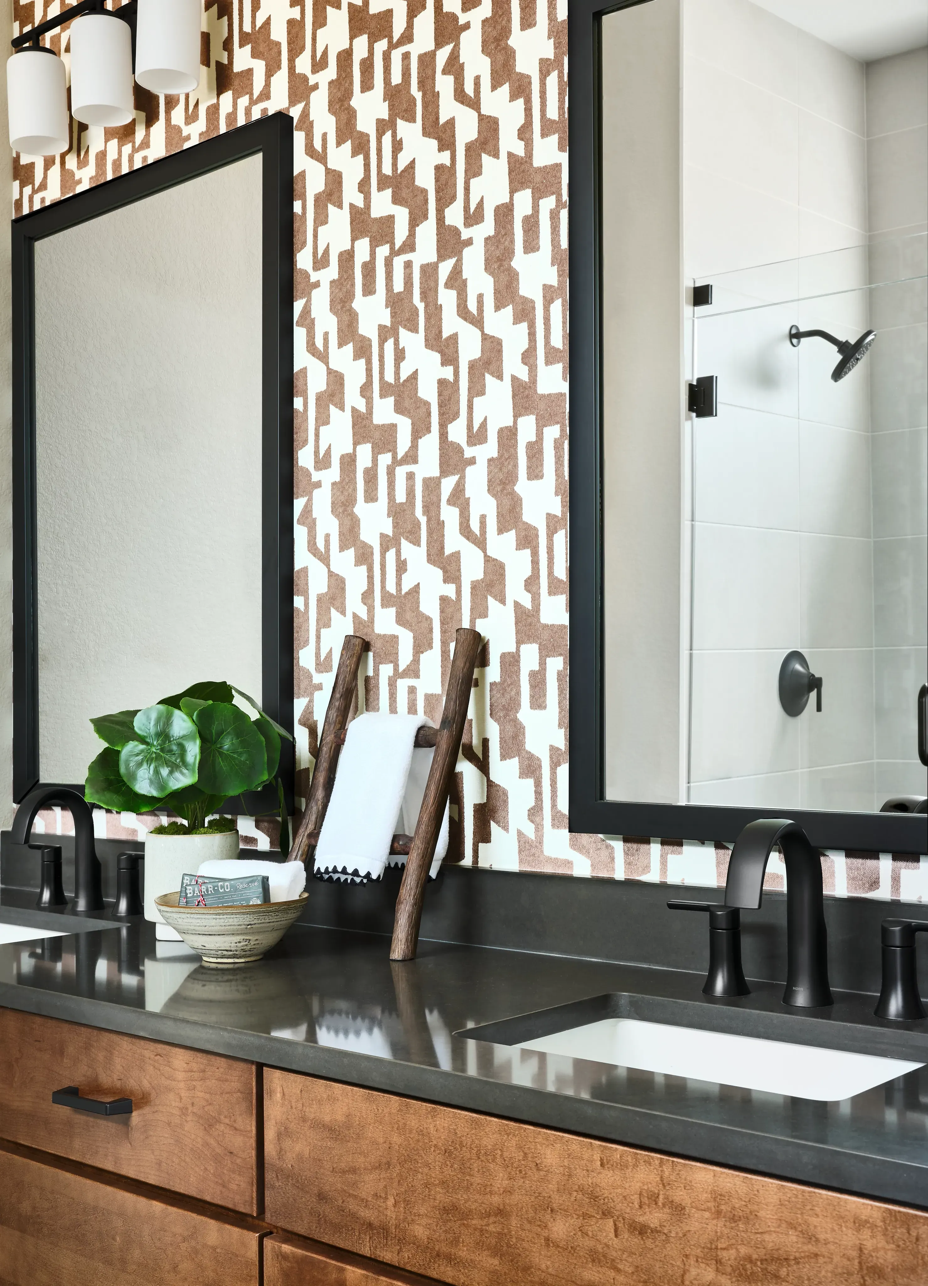 Amber Light Primary Bath