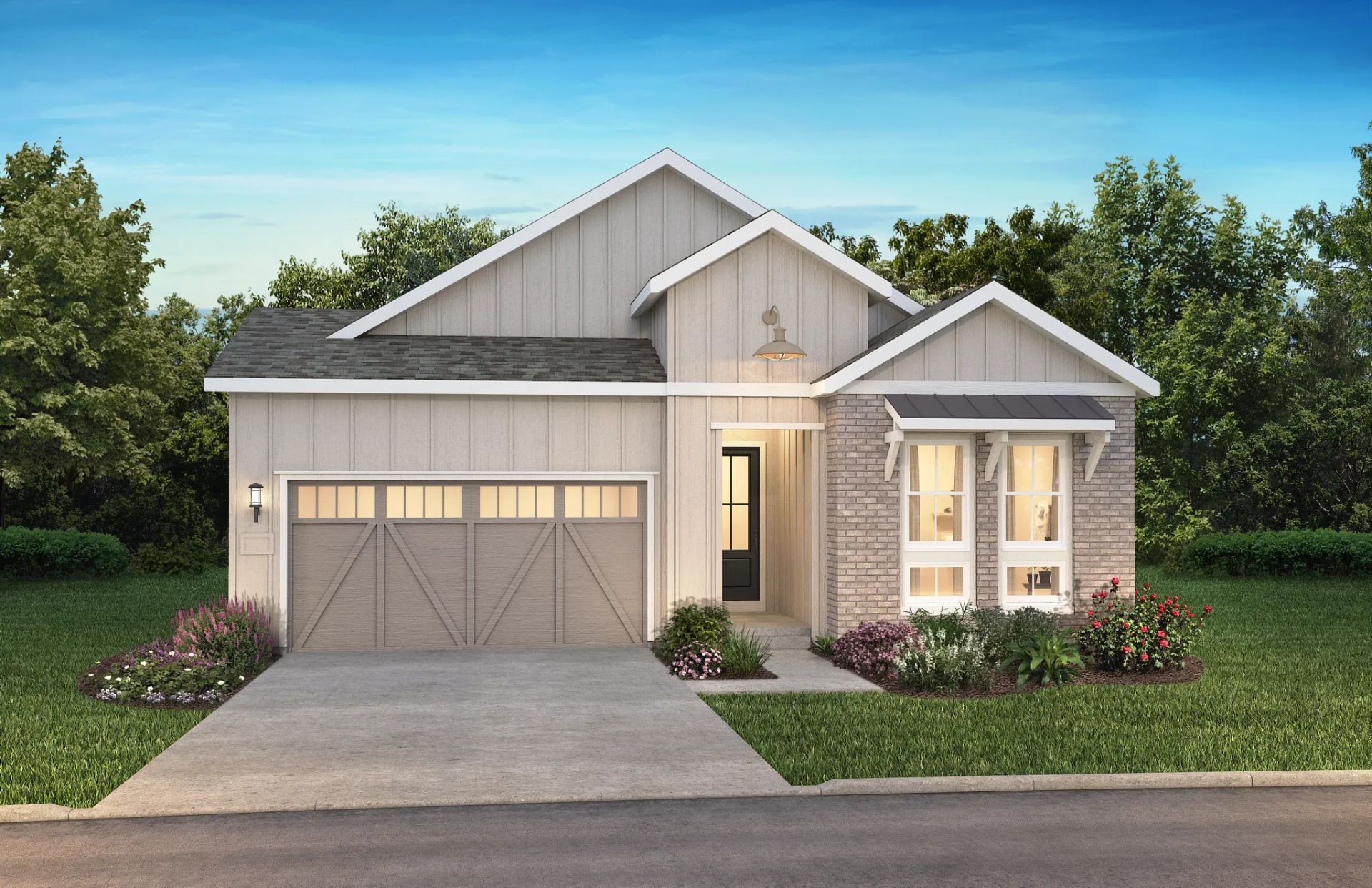 Exterior A: Modern Farmhouse