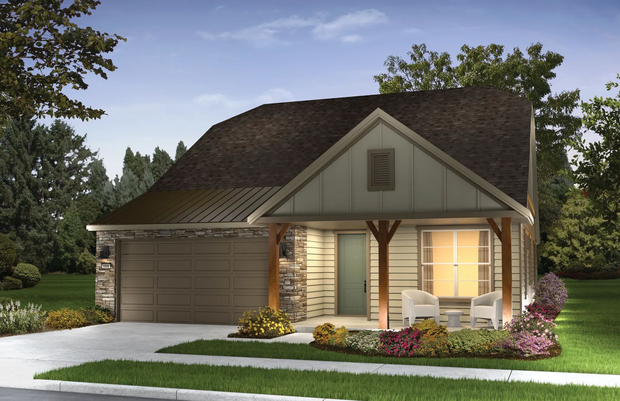 Ext B: Contemp Ranch; Color 8