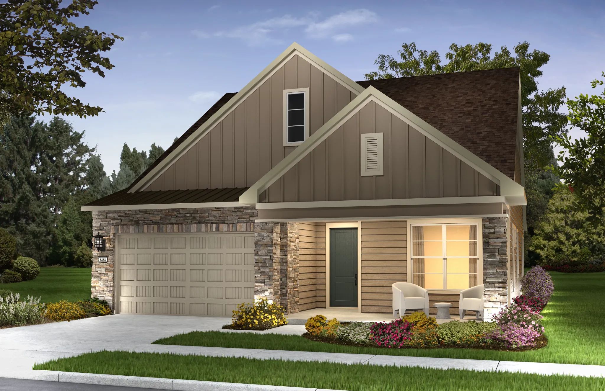 Exterior C: Contemp Vineyard; Color 10